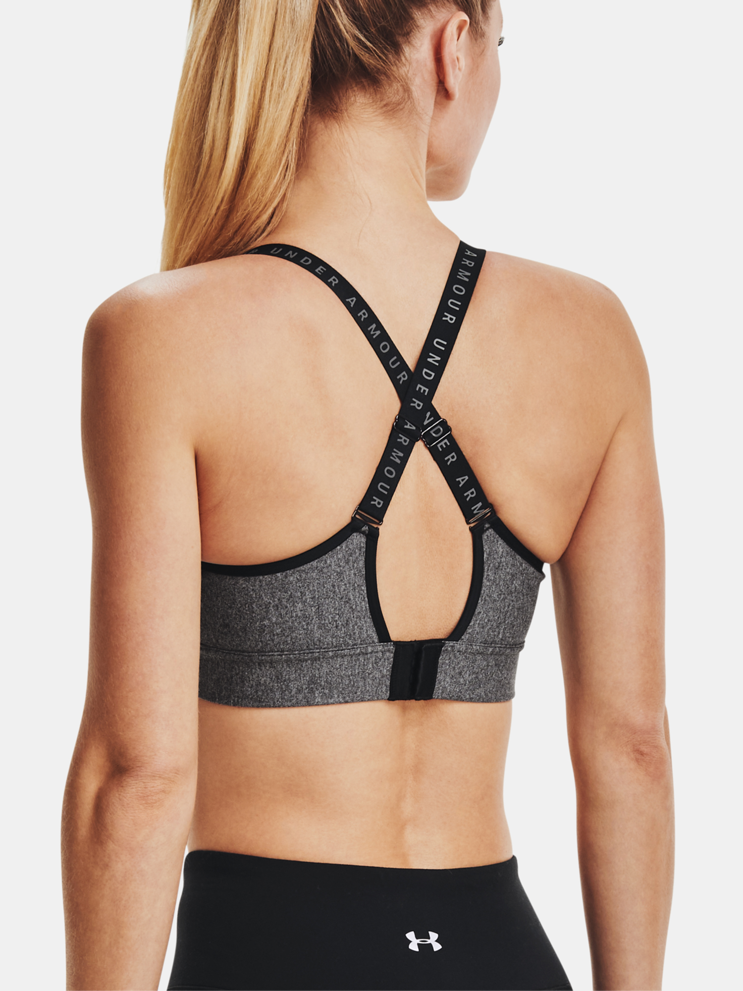 Under Armour Bra UA Infinity Mid Hthr Cover-GRY - Women