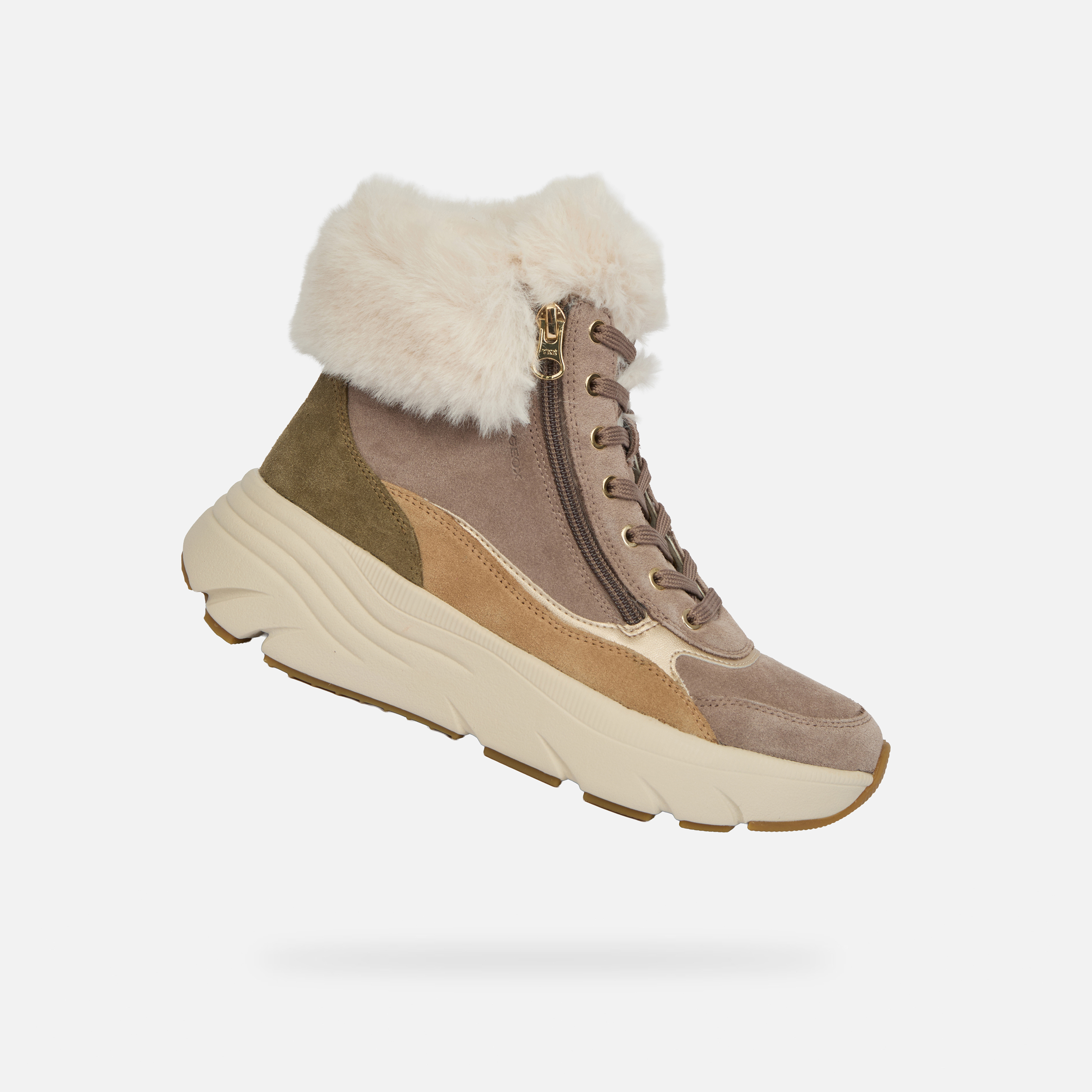 Beige Geox Diamanta Women's Ankle Boots - Ladies