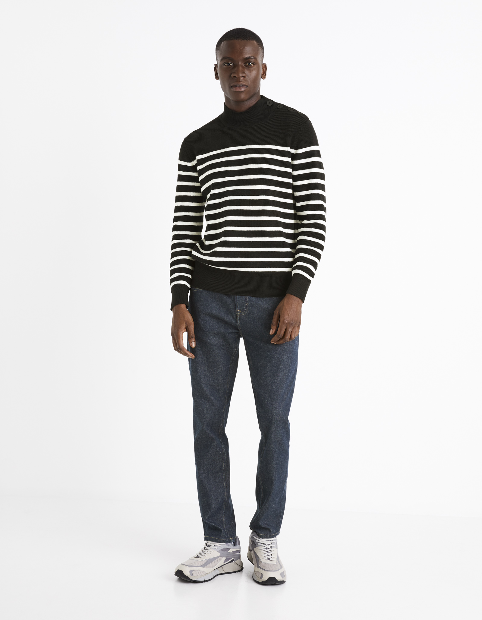 Slim fit pentru barbati Celio - albastru inchis