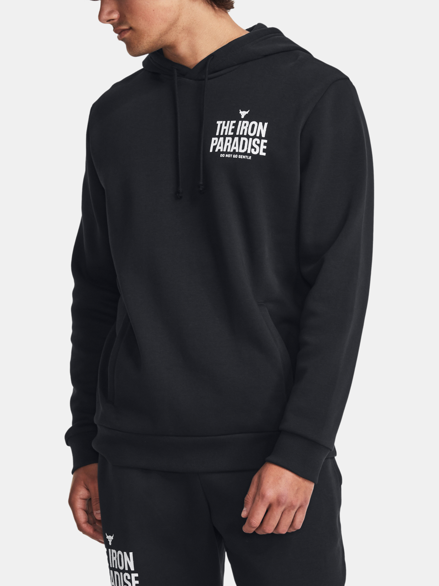 Under Armour Pjt Rock Rival Fleece Hoodie-BLK - Men&#039;s