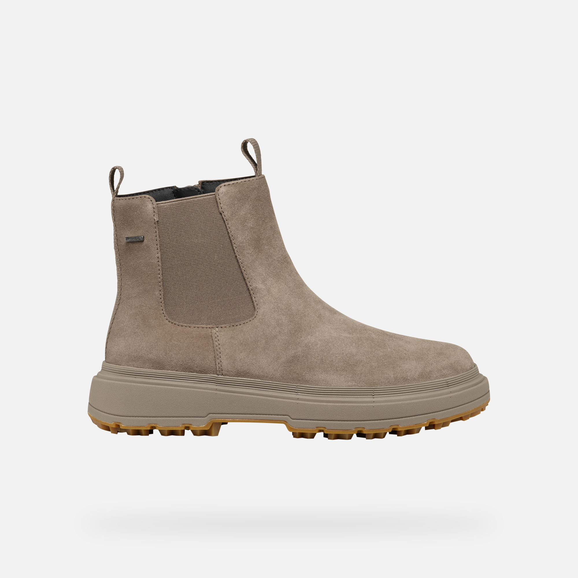 Beige women's ankle boots Geox Lamidie + Grip Abx - Women's