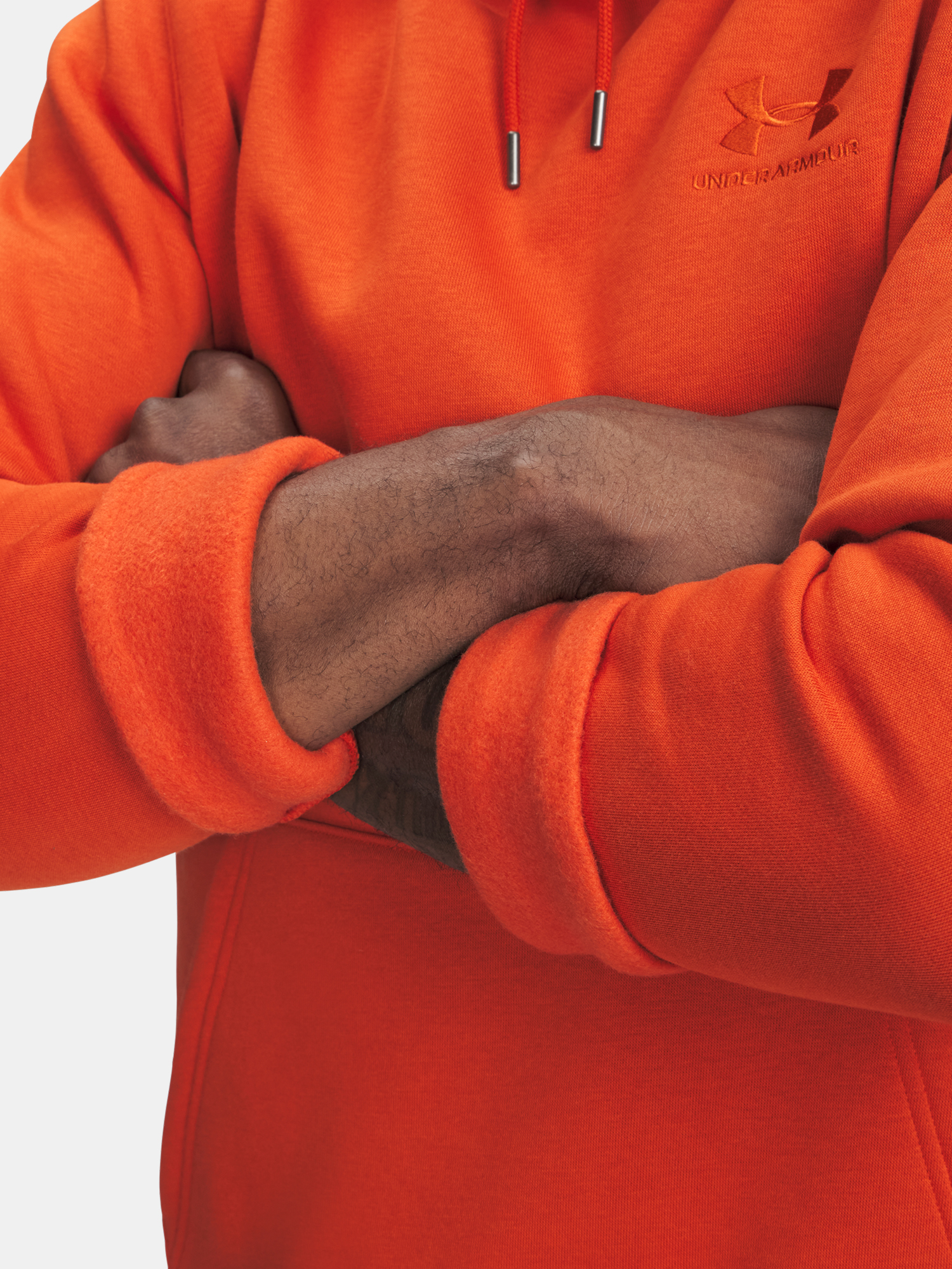 Men's Under Armour UA Icon Fleece Hoodie-ORG - Men's