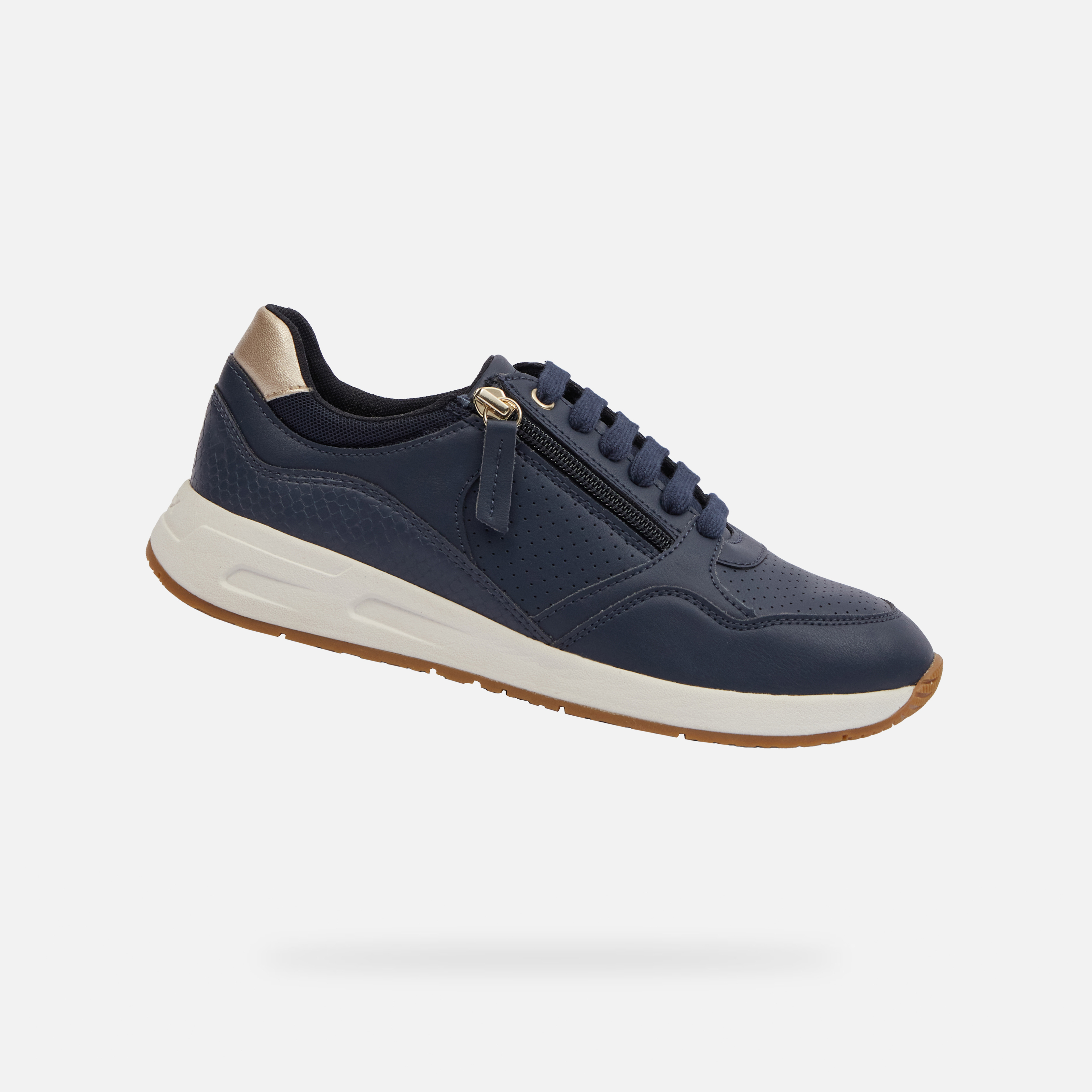 Dark blue womens sneakers Geox Bulmya - Womens