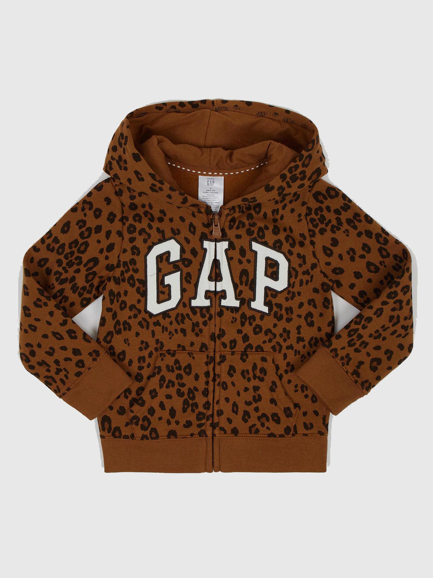 GAP Kids Sweatshirt With Leopard Logo - Girls