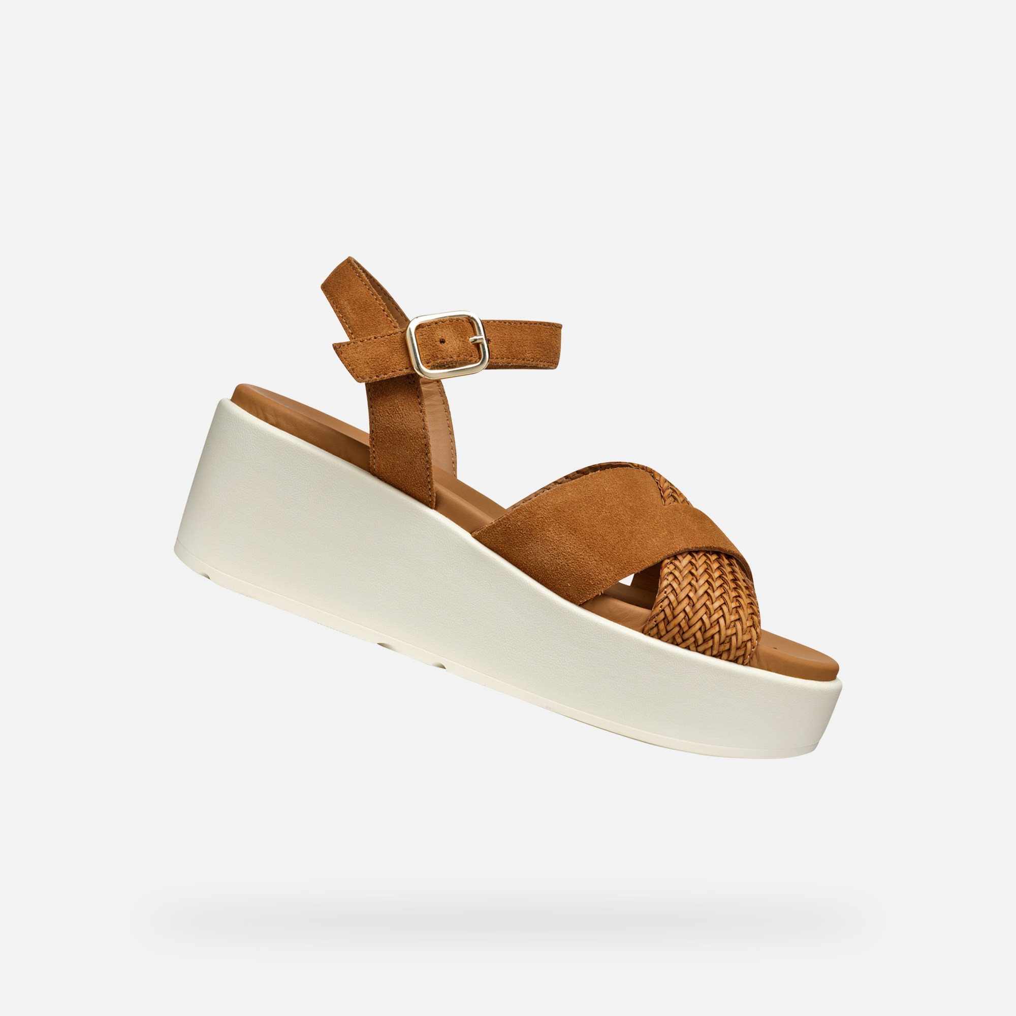 Brown women&#039;s sandals Geox XAN2.2S - Women&#039;s
