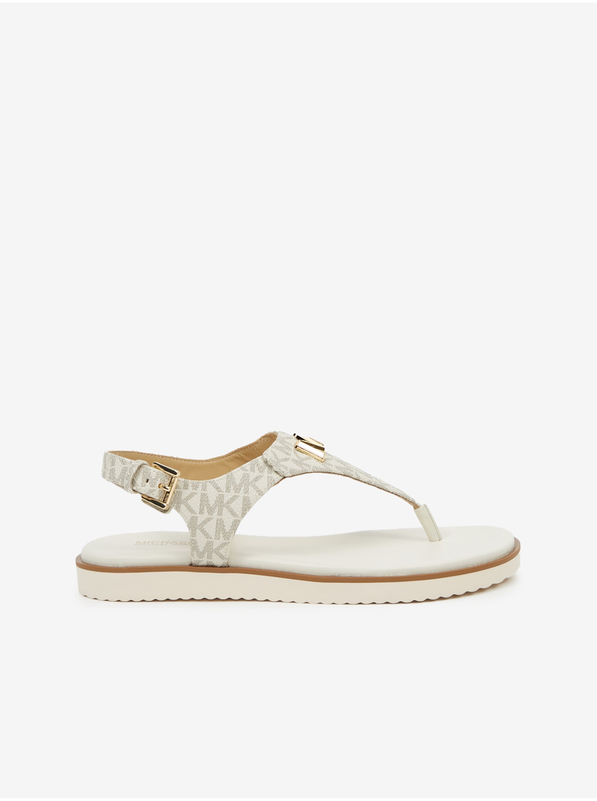 Cream Women's Sandals Michael Kors Jilly Flat - Women