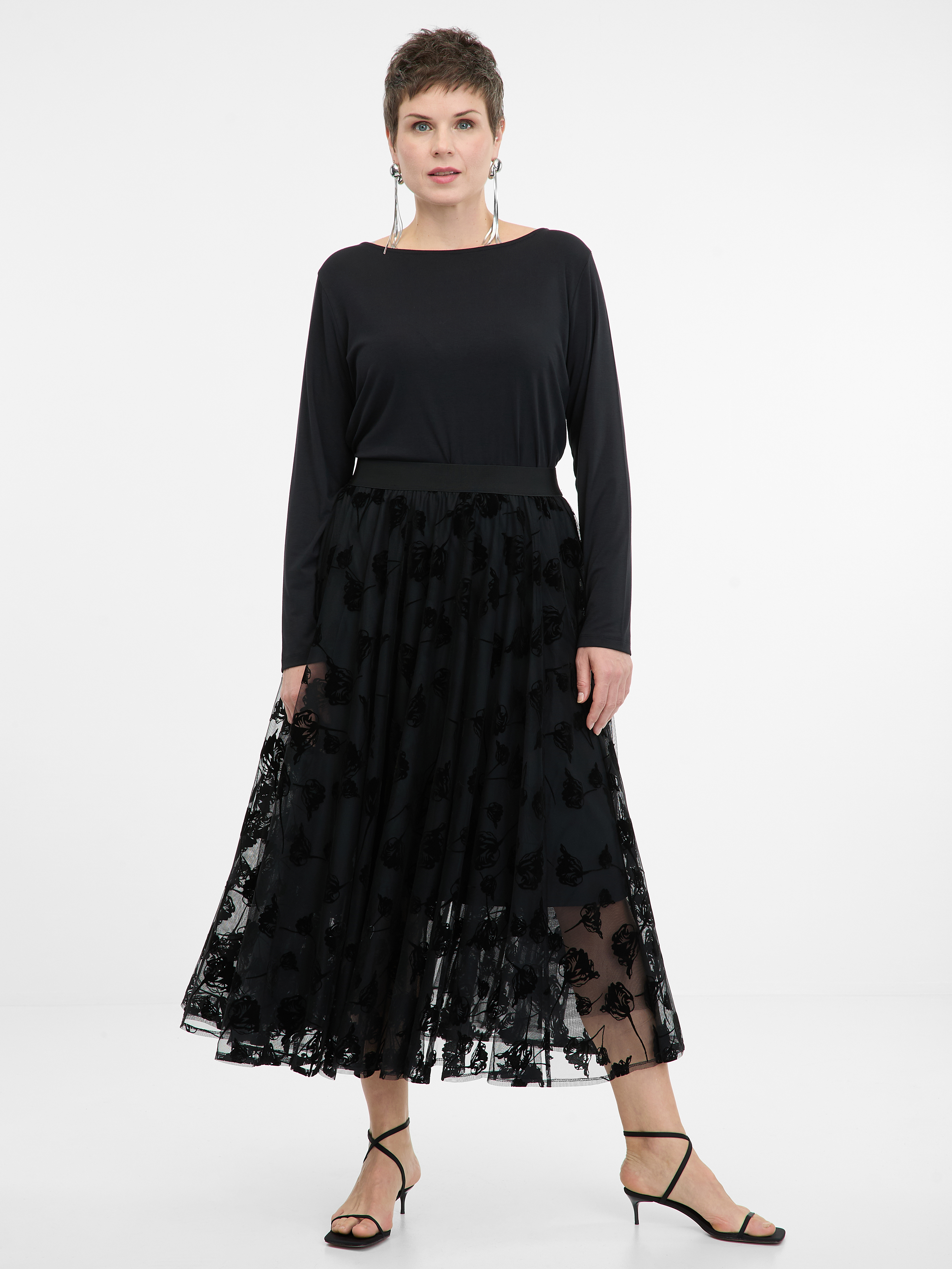 Black women&#039;s midi skirt ORSAY - Women&#039;s