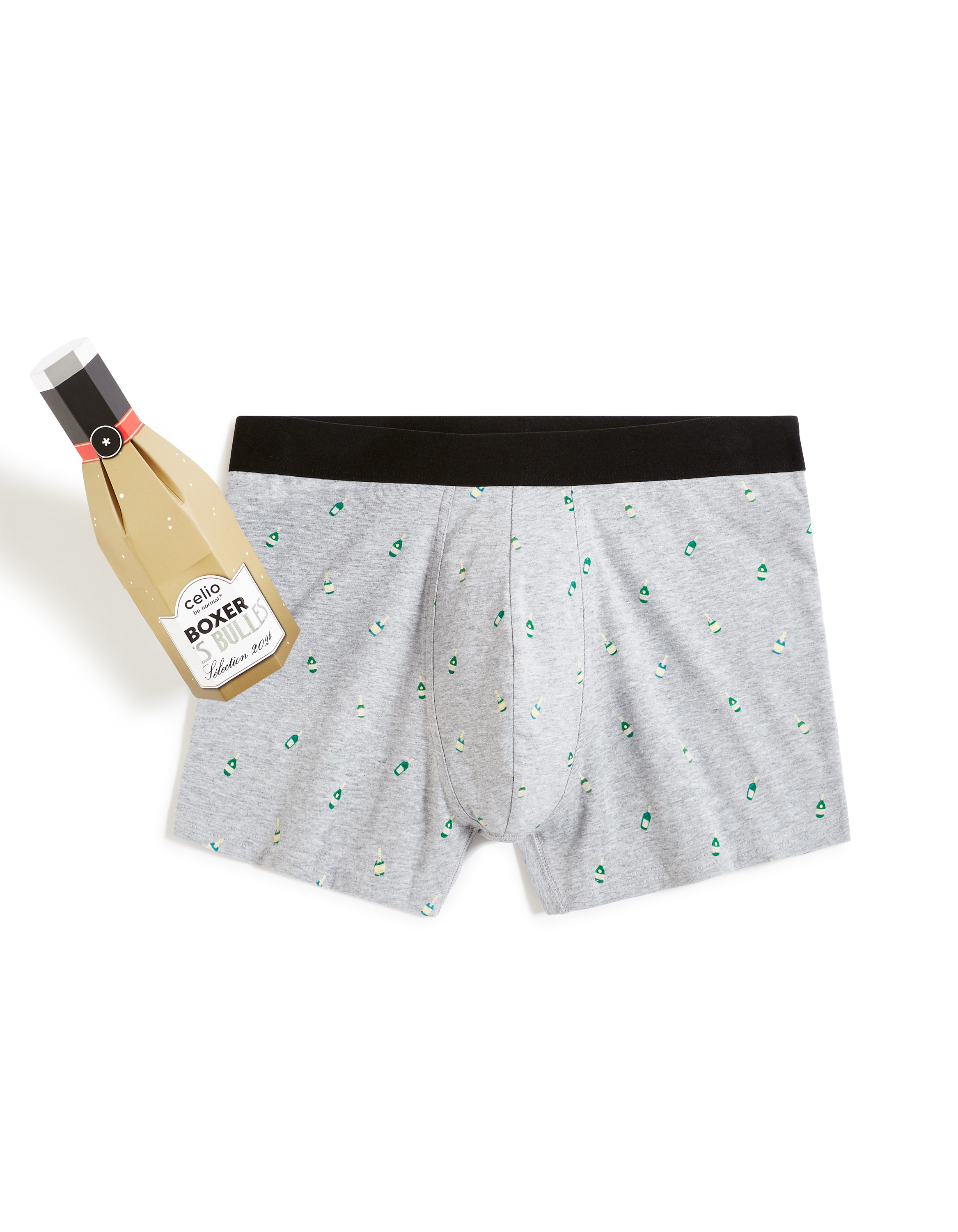 Celio Boxers In A Gift Box Champagne - Men's