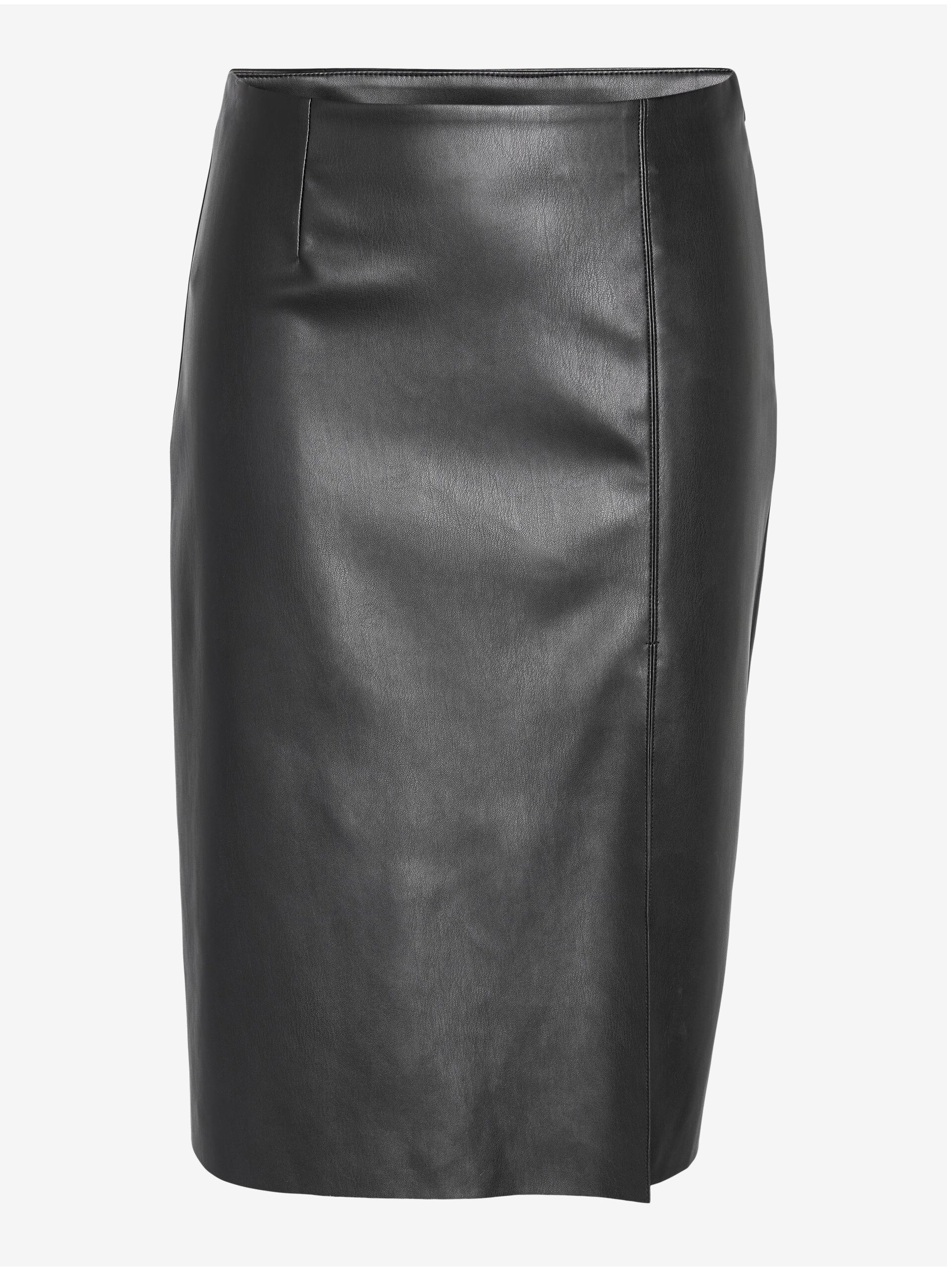 Black Leatherette Pencil Skirt Noisy May Clara - Ladies