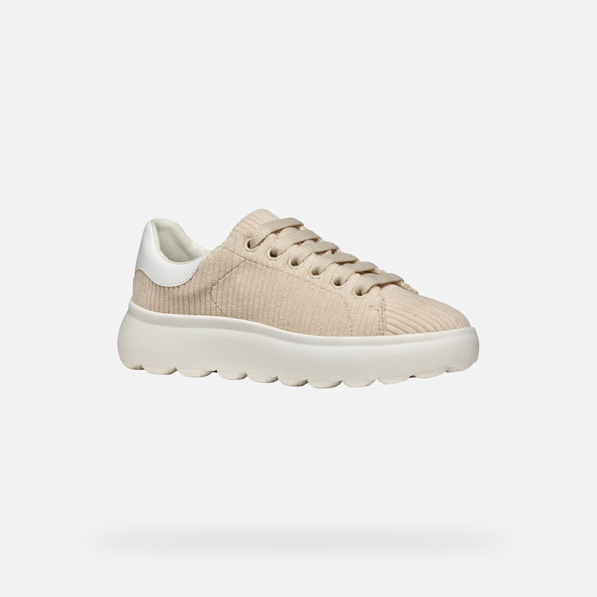 Beige women's sneakers Geox Spherica Ec4.1 - Women's