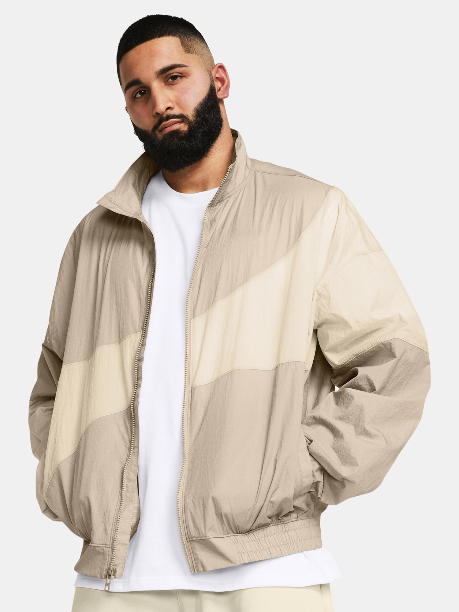 Men's Under Armour UA Legacy Crinkle Jacket-BRN - Men