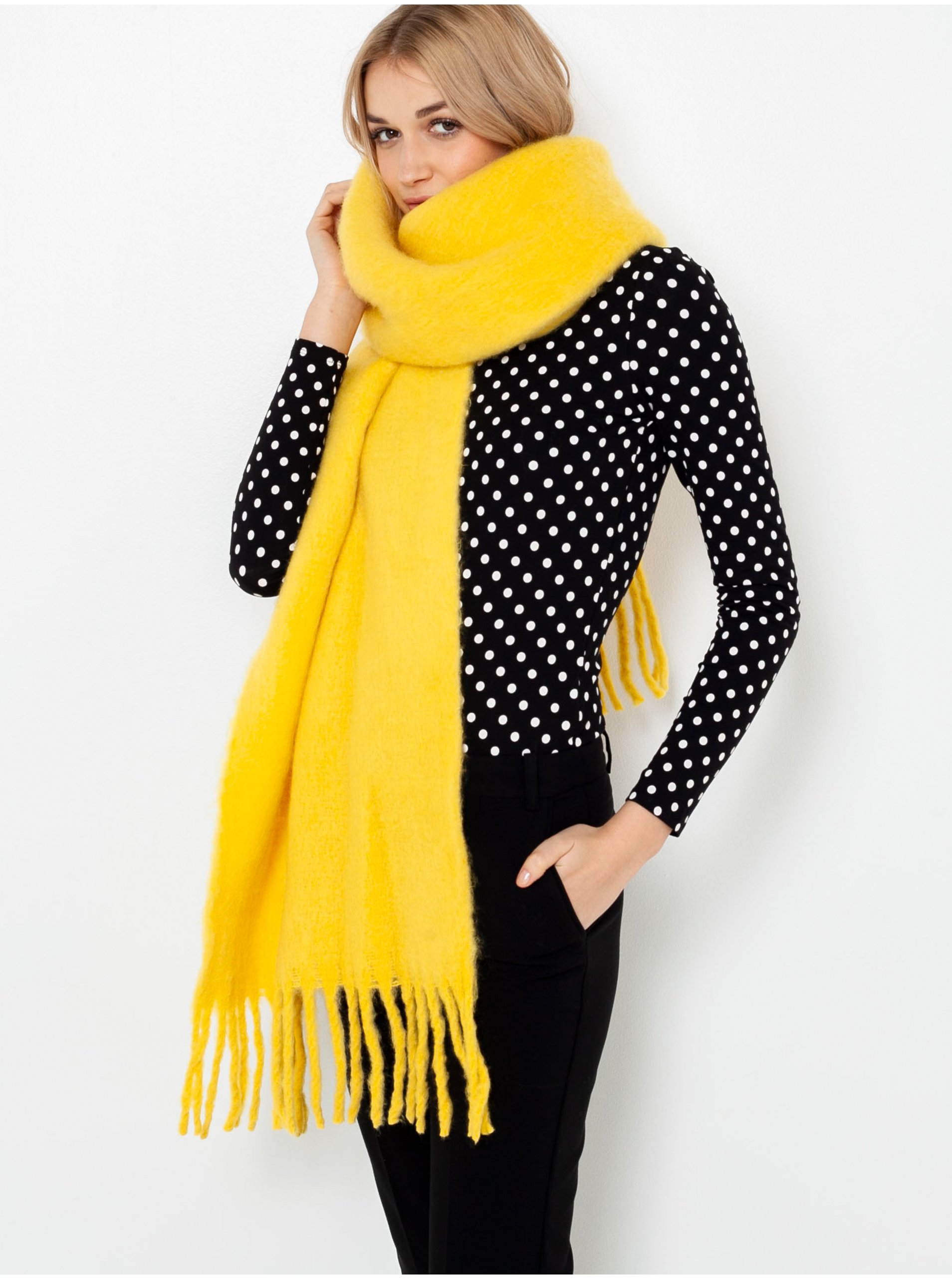 Yellow Women's Scarf CAMAIEU - Ladies