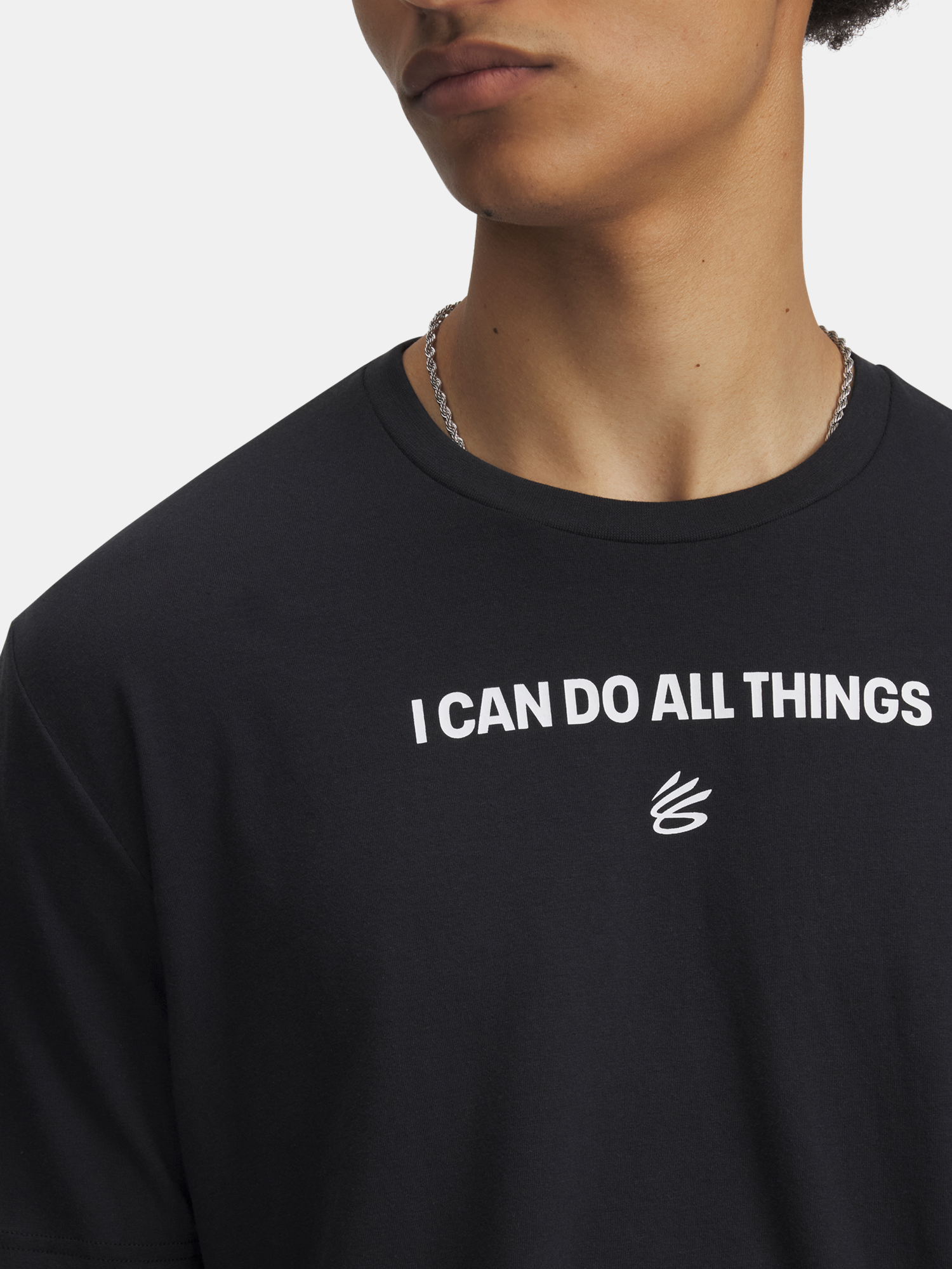 Men's T-shirt Under Armour Curry Playable Tee 2-BLK - Men's