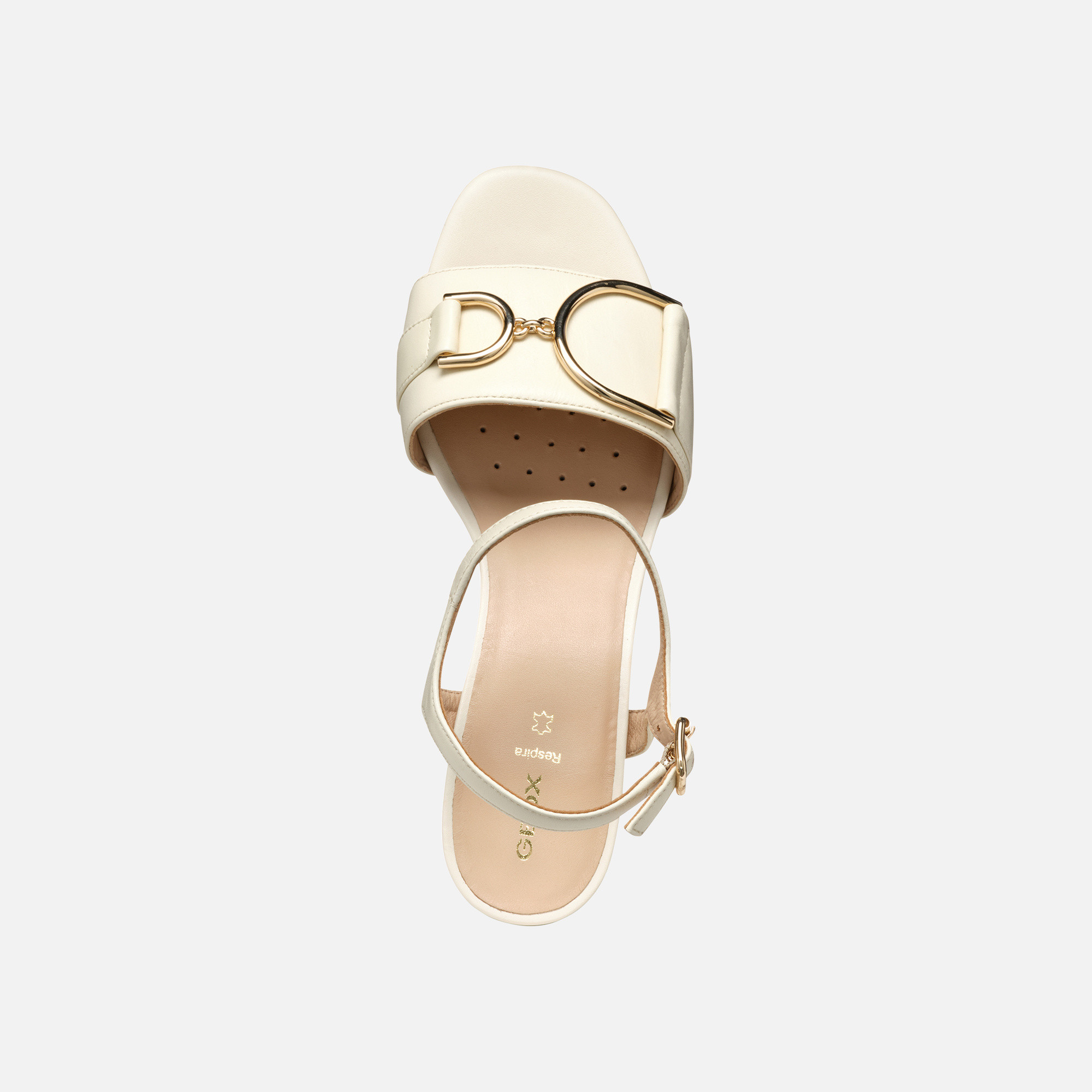 Cream women&#039;s sandals Geox Neeraklia 50 - Women&#039;s