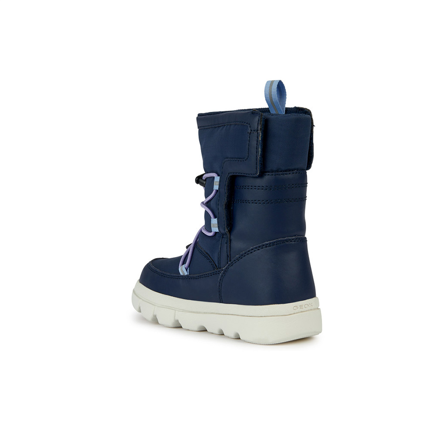 Dark Blue Girls Ankle Boots Geox Willaboom Abx - Girls