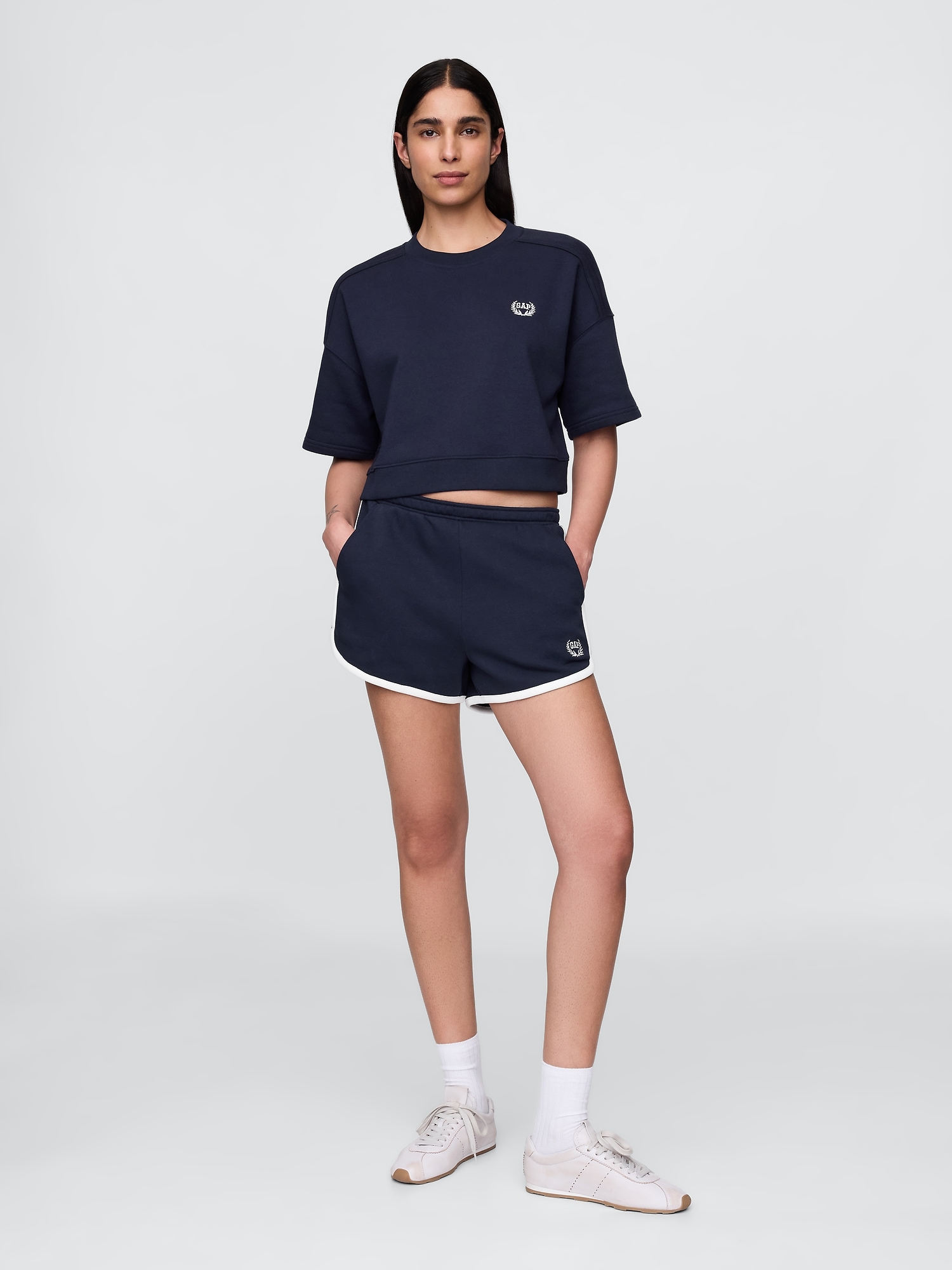 GAP Oversize crop sweatshirt VintageSoft Americana - Women&#039;s