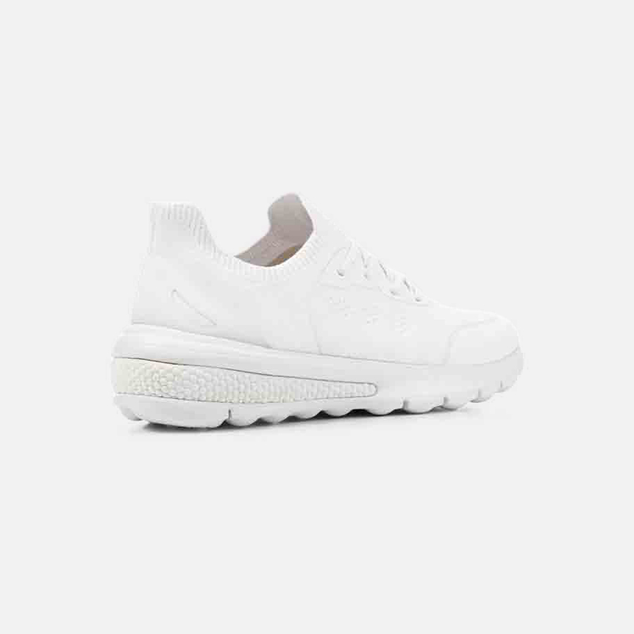 White women's sneakers Geox Spherica Actif - Women's