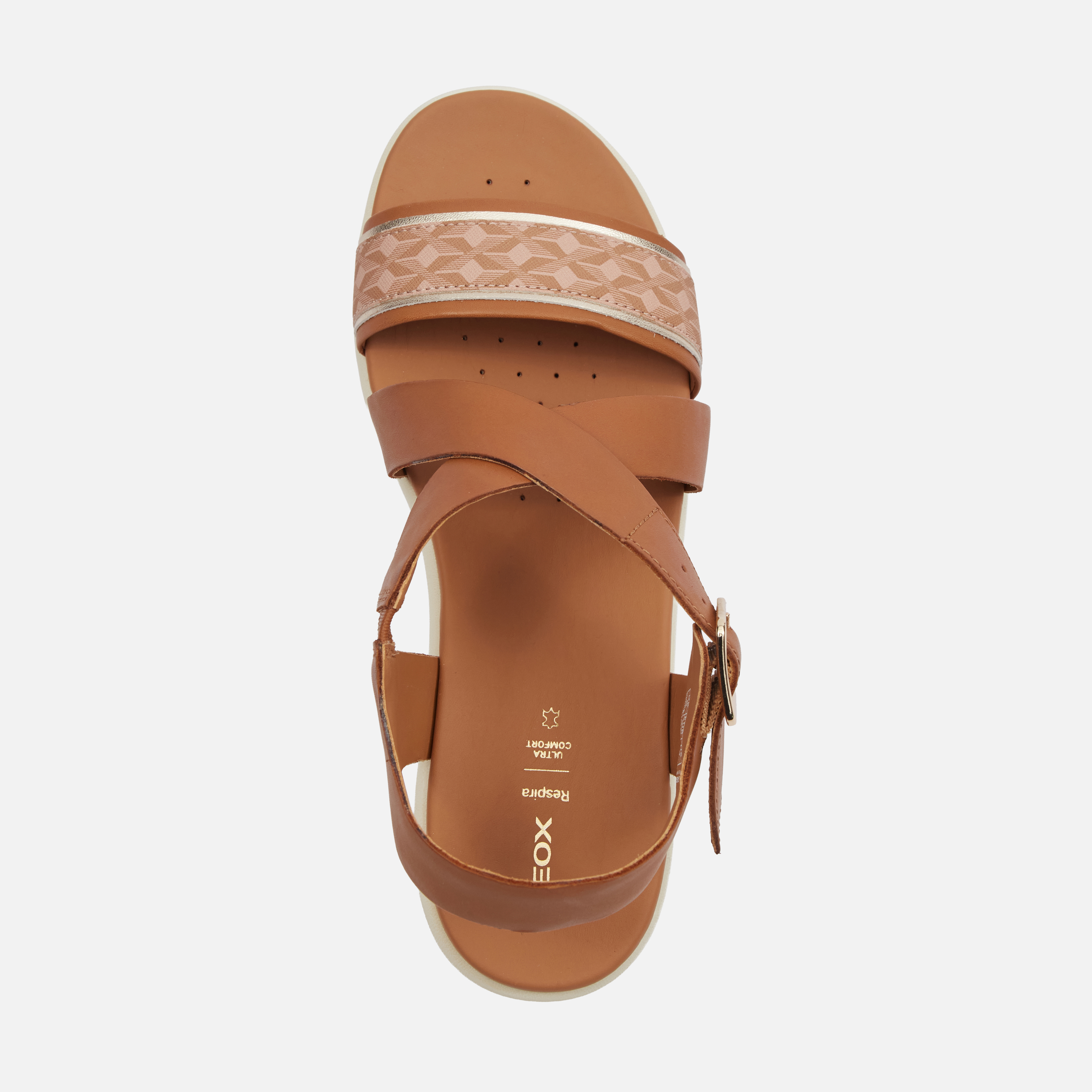 Light brown women's sandals Geox Xand 2.2S - Women's