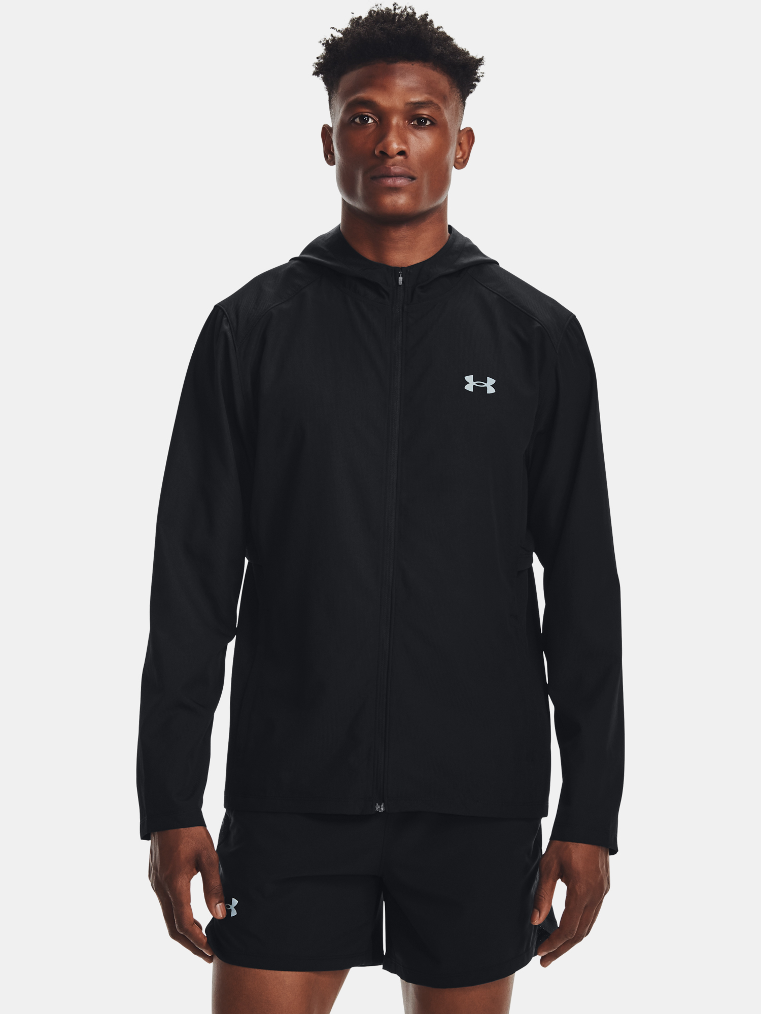 Under Armour Jacket UA STORM Run Hooded Jacket-BLK - Mens