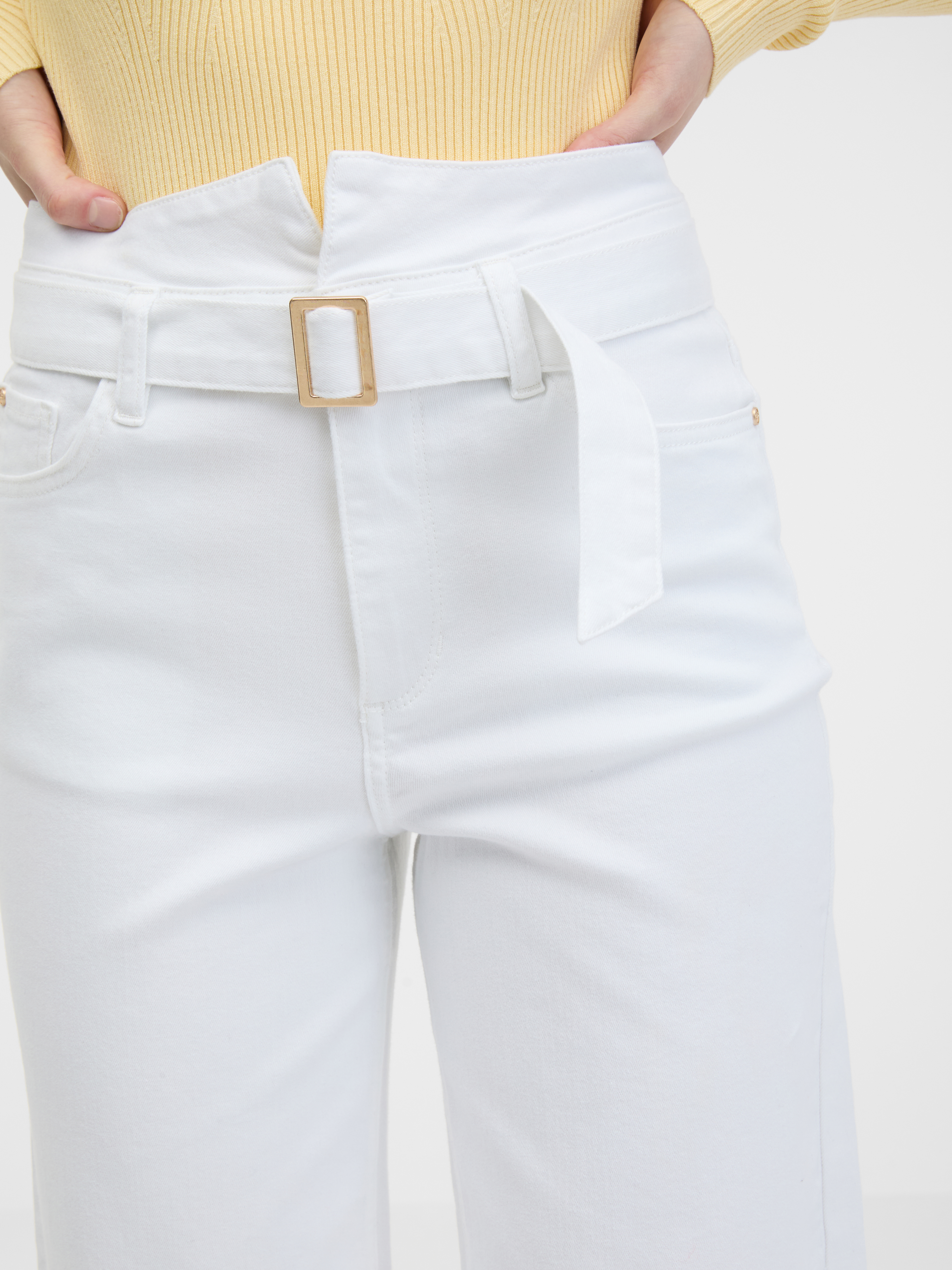 Orsay White Women's Wide Jeans - Women's