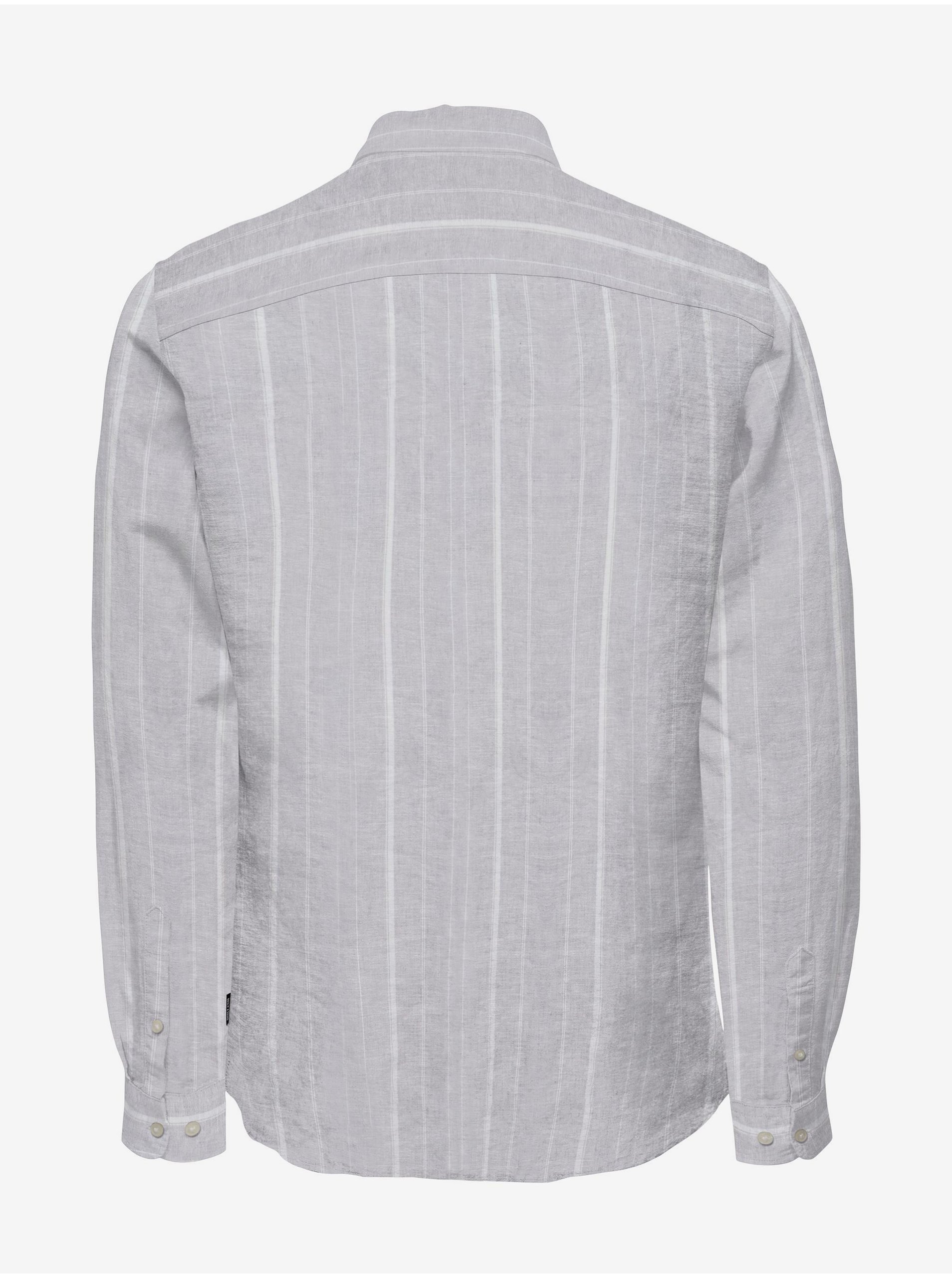Camasi office pentru barbati ONLY & SONS - gri deschis