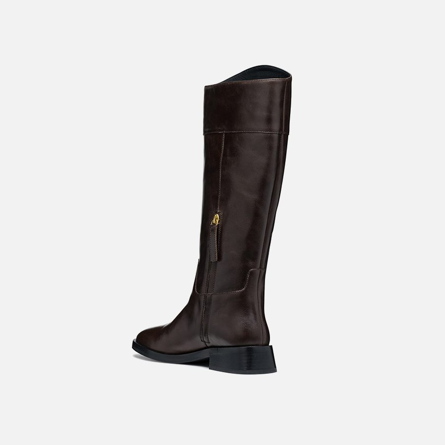 Dark brown women&#039;s boots Geox Tormalina - Women&#039;s