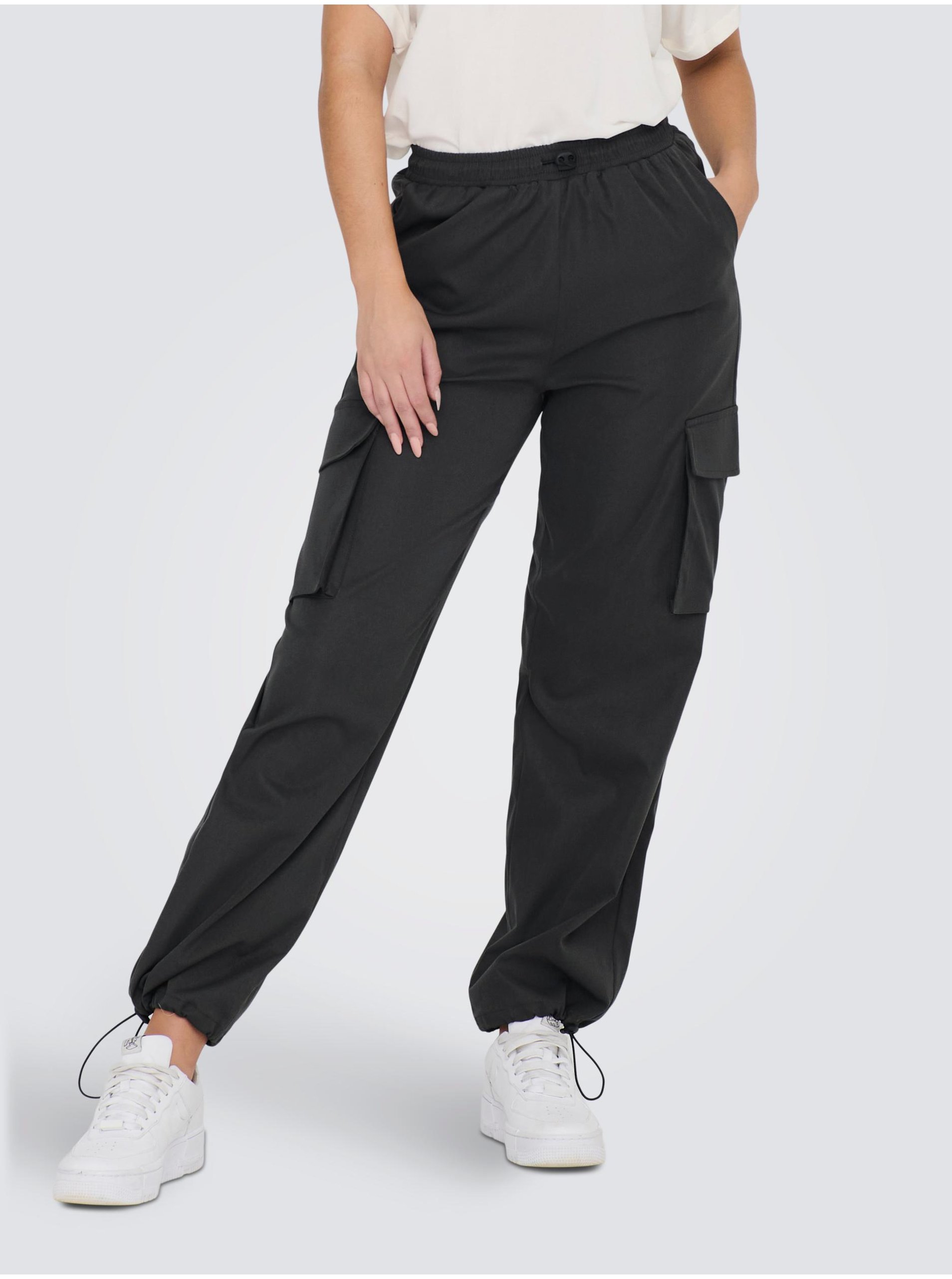 Dark gray women's trousers with pockets ONLY Cashi - Ladies