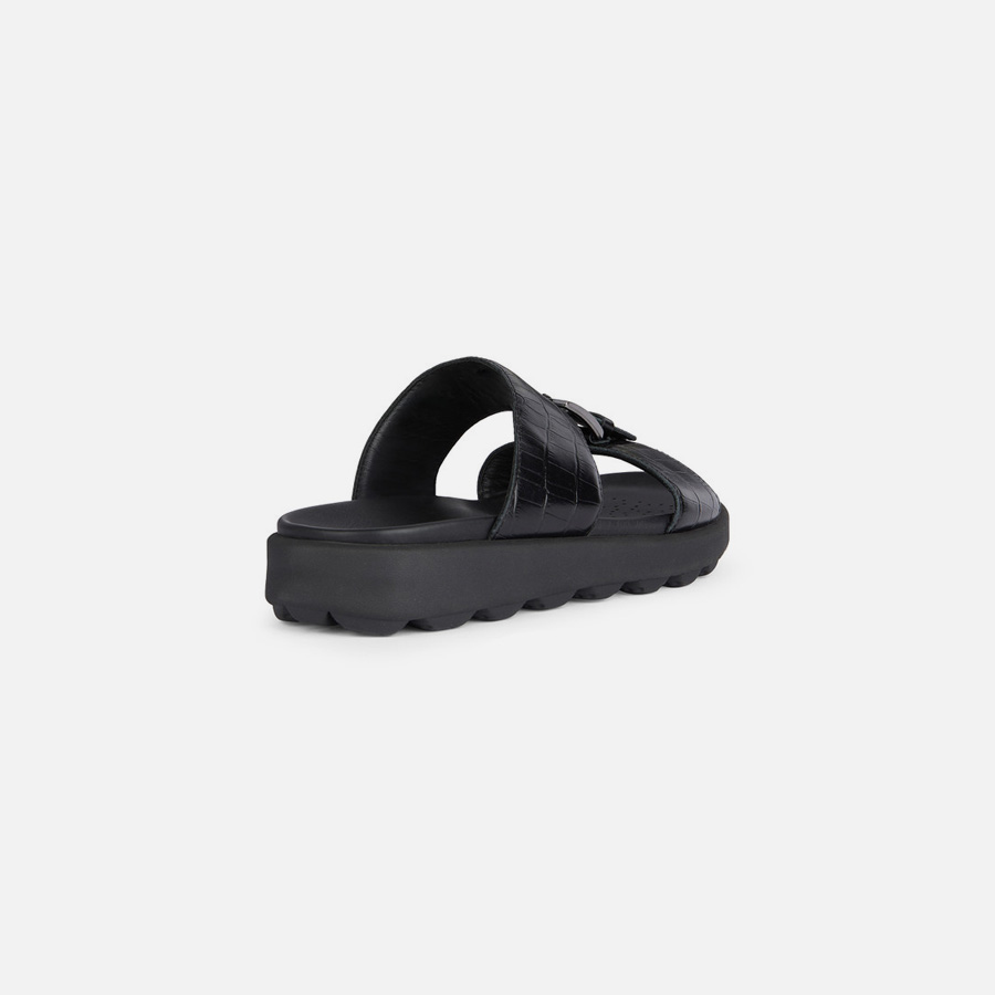 Black men&#039;s slippers Geox Spherica Ec6 - Men&#039;s