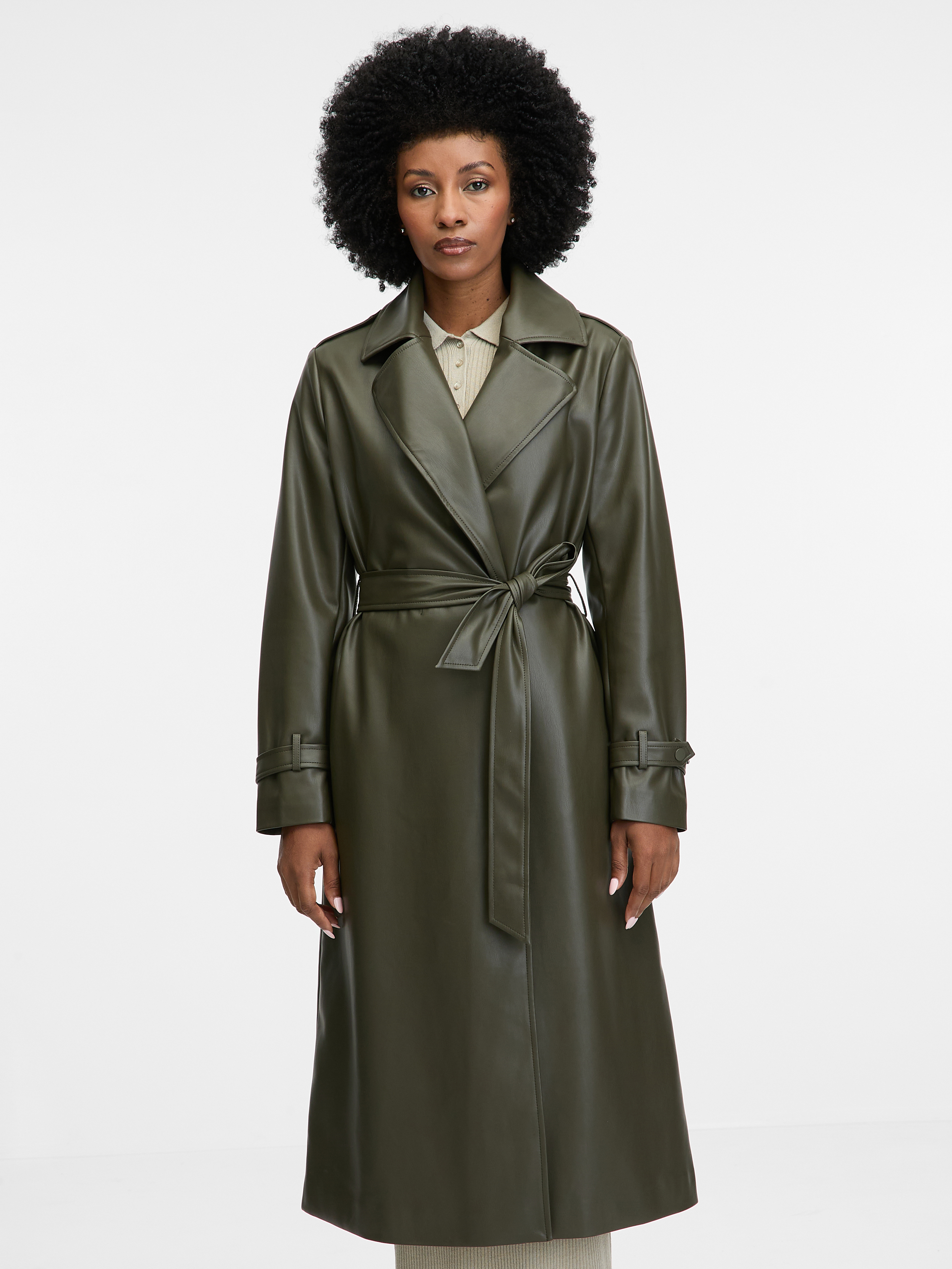 Khaki women&#039;s trench coat ORSAY - Women&#039;s