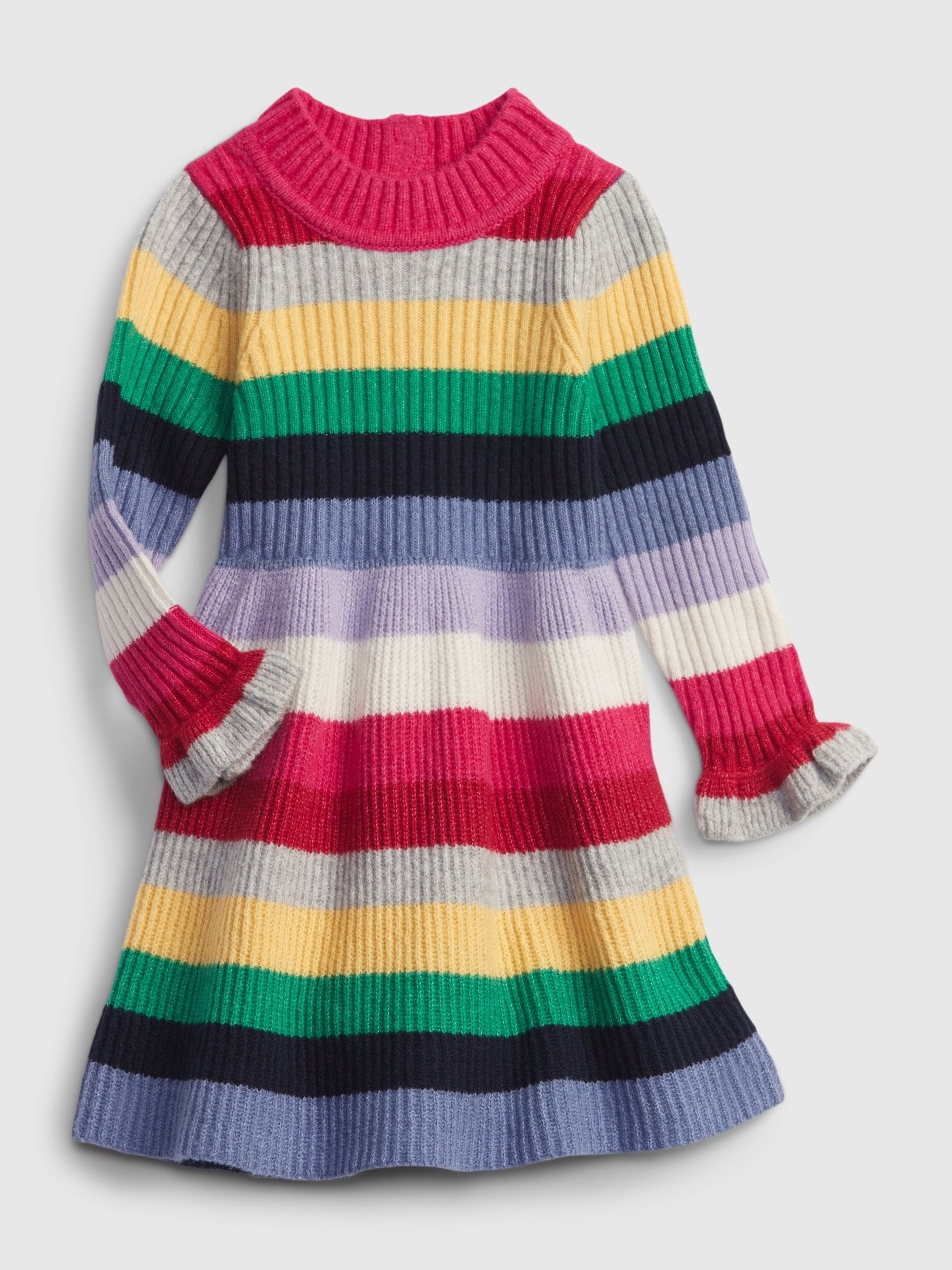 GAP Baby Striped Dress with Frills - Girls