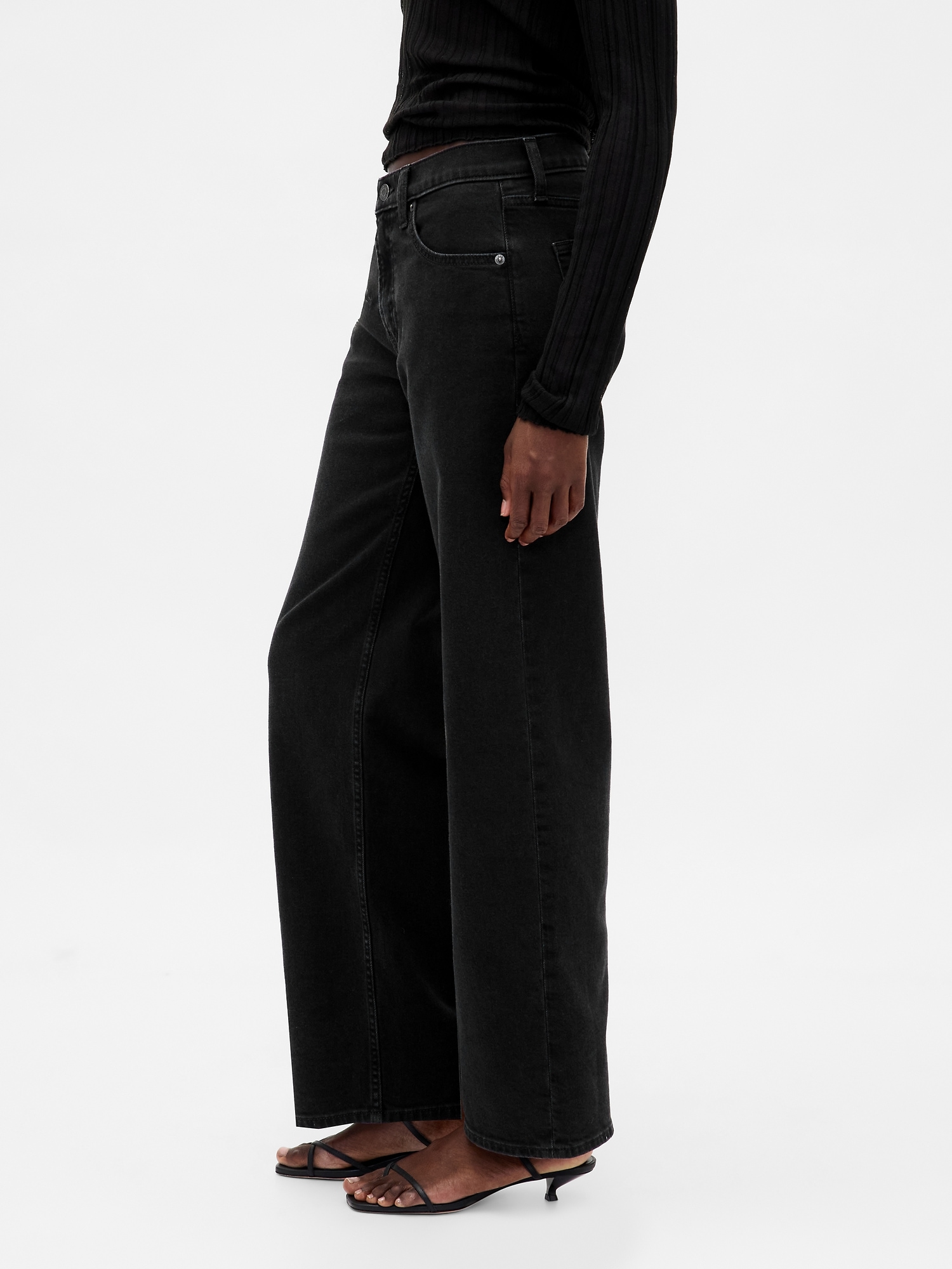 Blugi GAP cu talie joasă, stil anii '90, largi, pentru femei