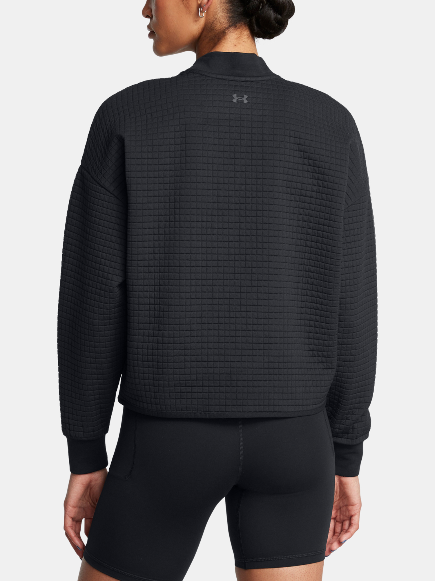 Women's sweatshirt Under Armour Unstoppable Flc Grid Mock LS-BLK - Women's
