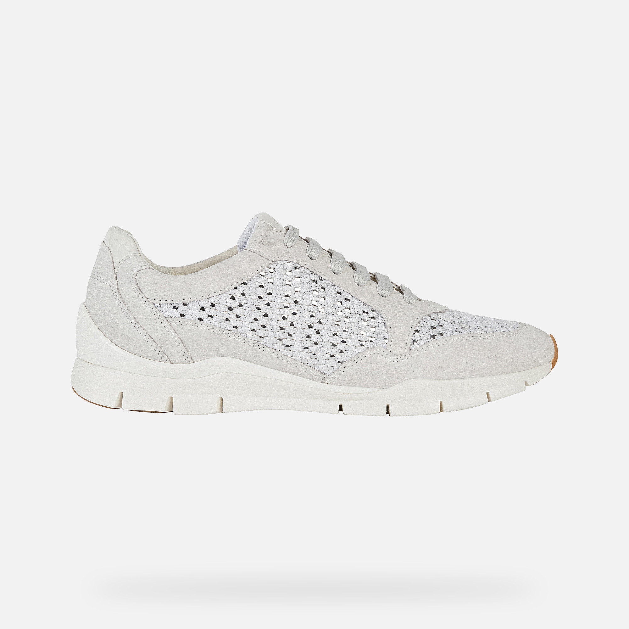 White women's sneakers Geox Sukie - Women's