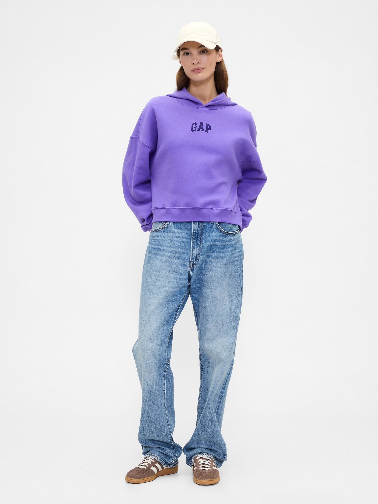 GAP Crop Sweatshirt with Logo - Ladies