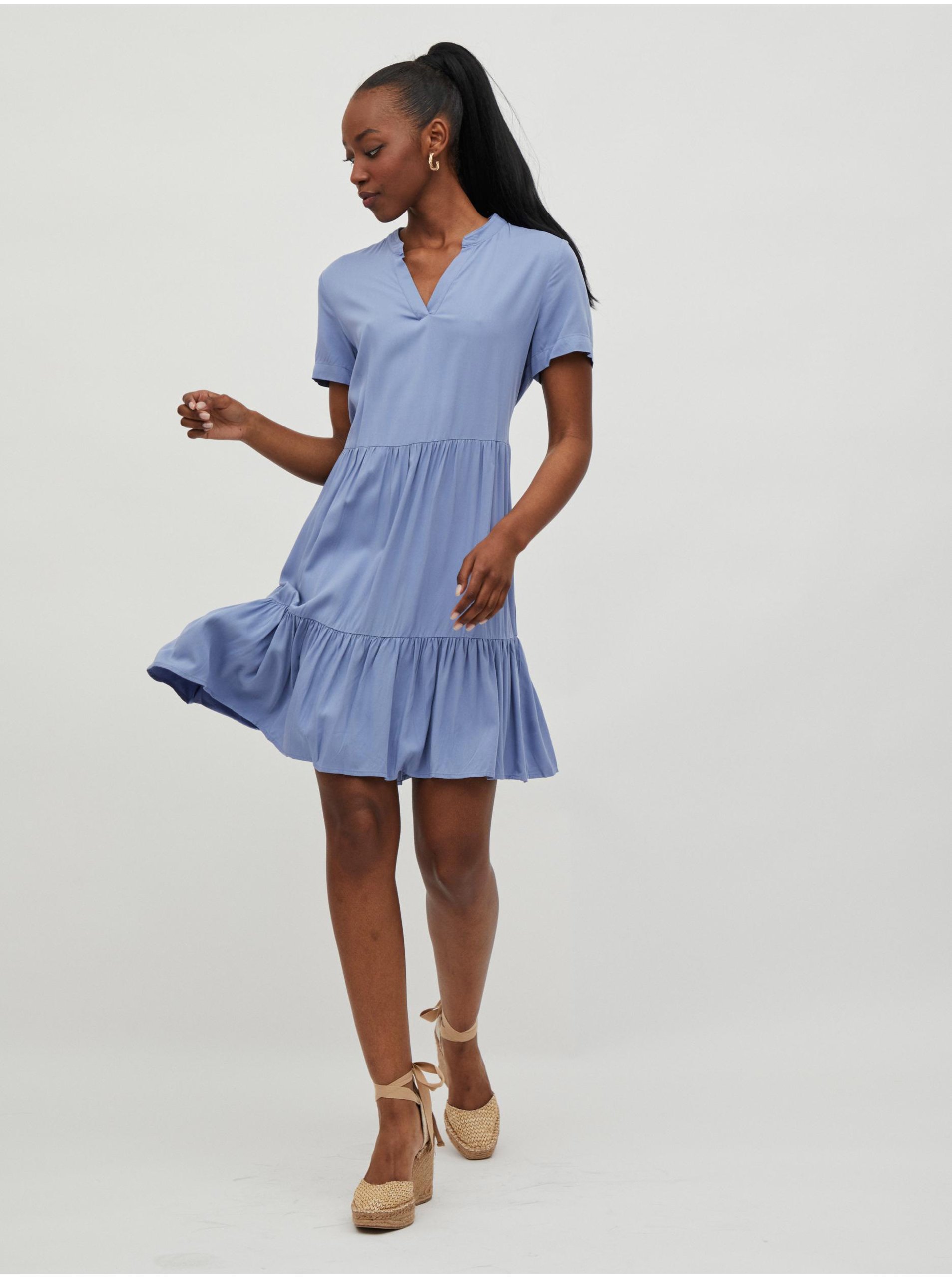 Rochie larga albastru deschis VILA Morose - Femei