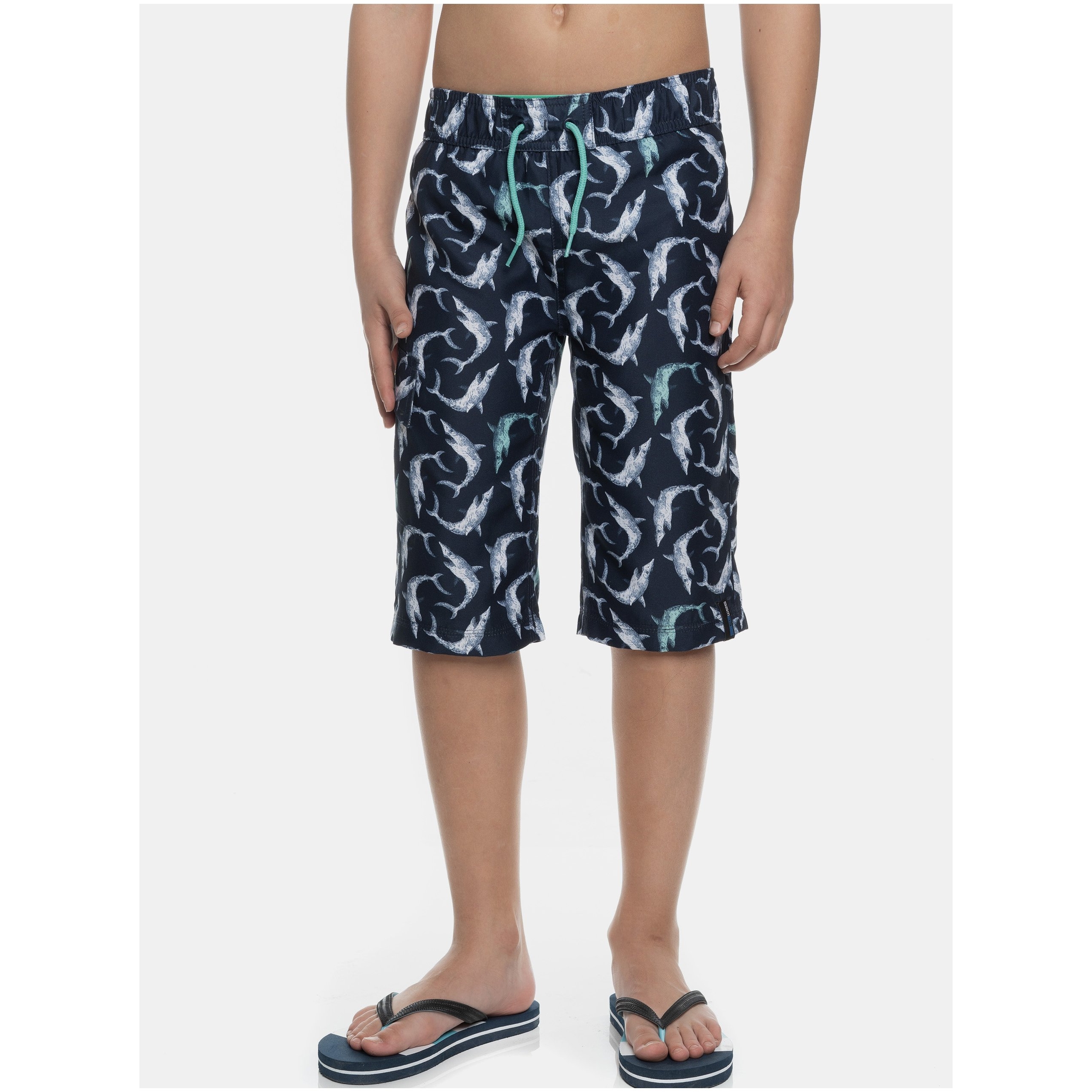 SAM73 Dark Blue Boys Patterned Swimwear SAM 73 - Boys