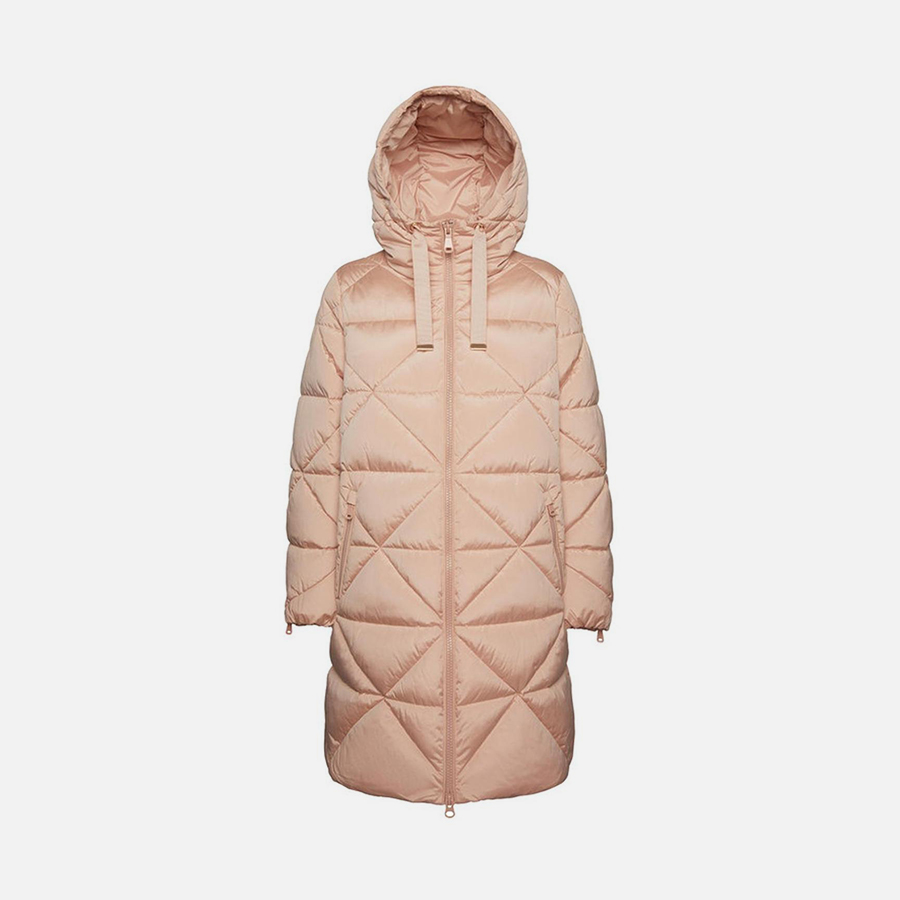 Pink women&#039;s parka Geox Allenie - Women&#039;s