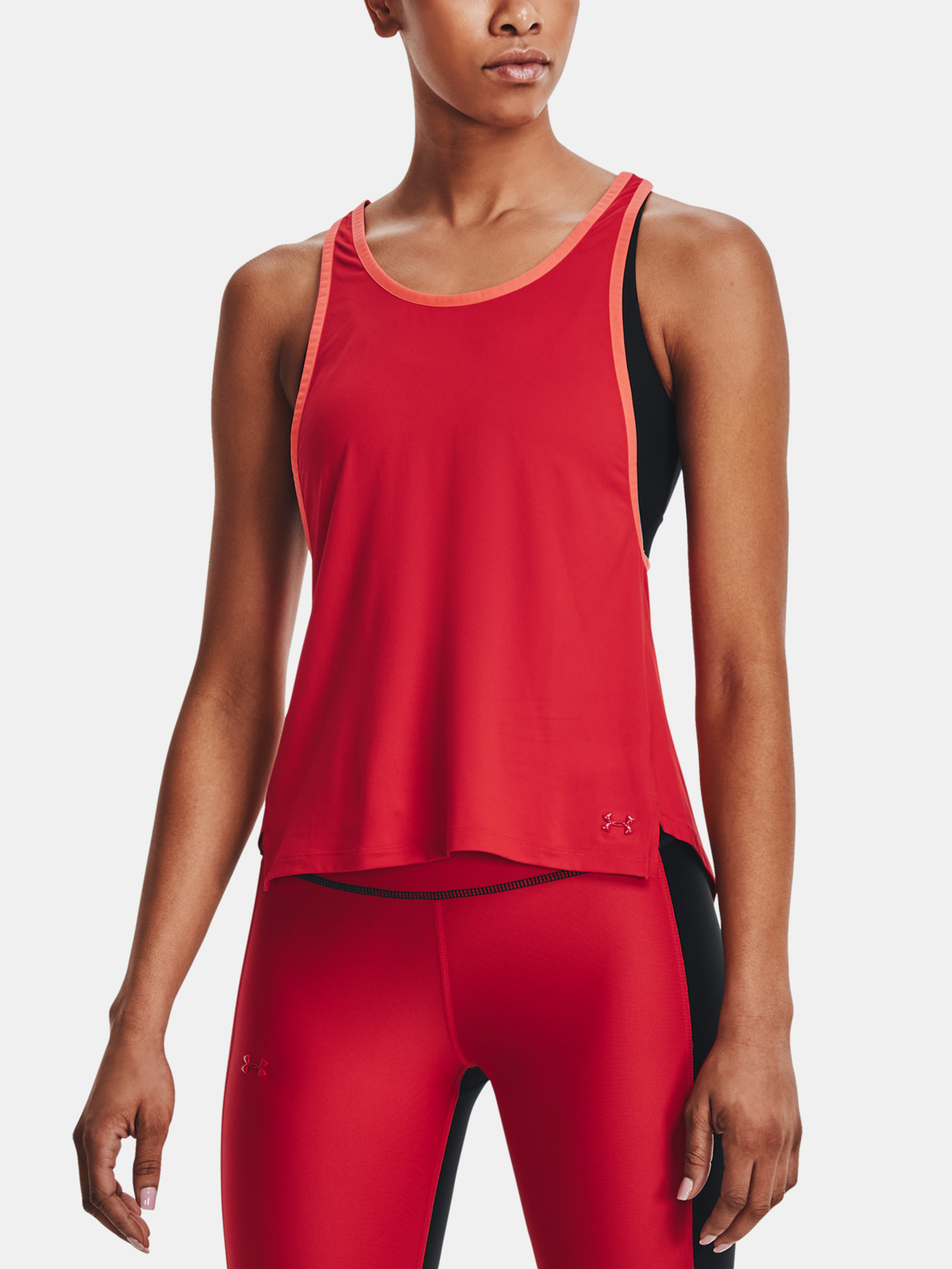 Under Armour Tank Top 2 In 1 Knockout Tank-RED - Women