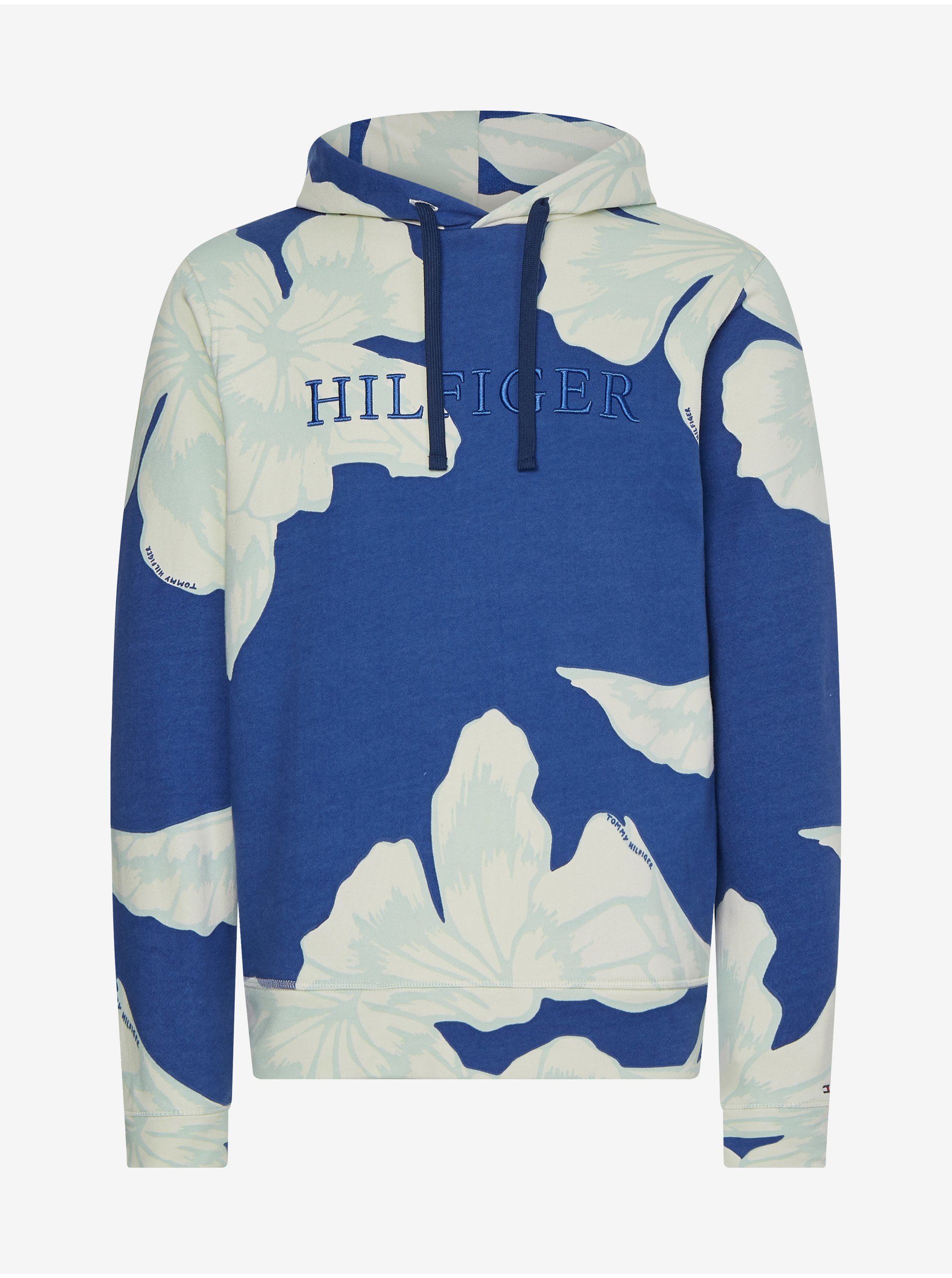 Creamy Blue Men's Floral Hoodie Tommy Hilfiger - Men