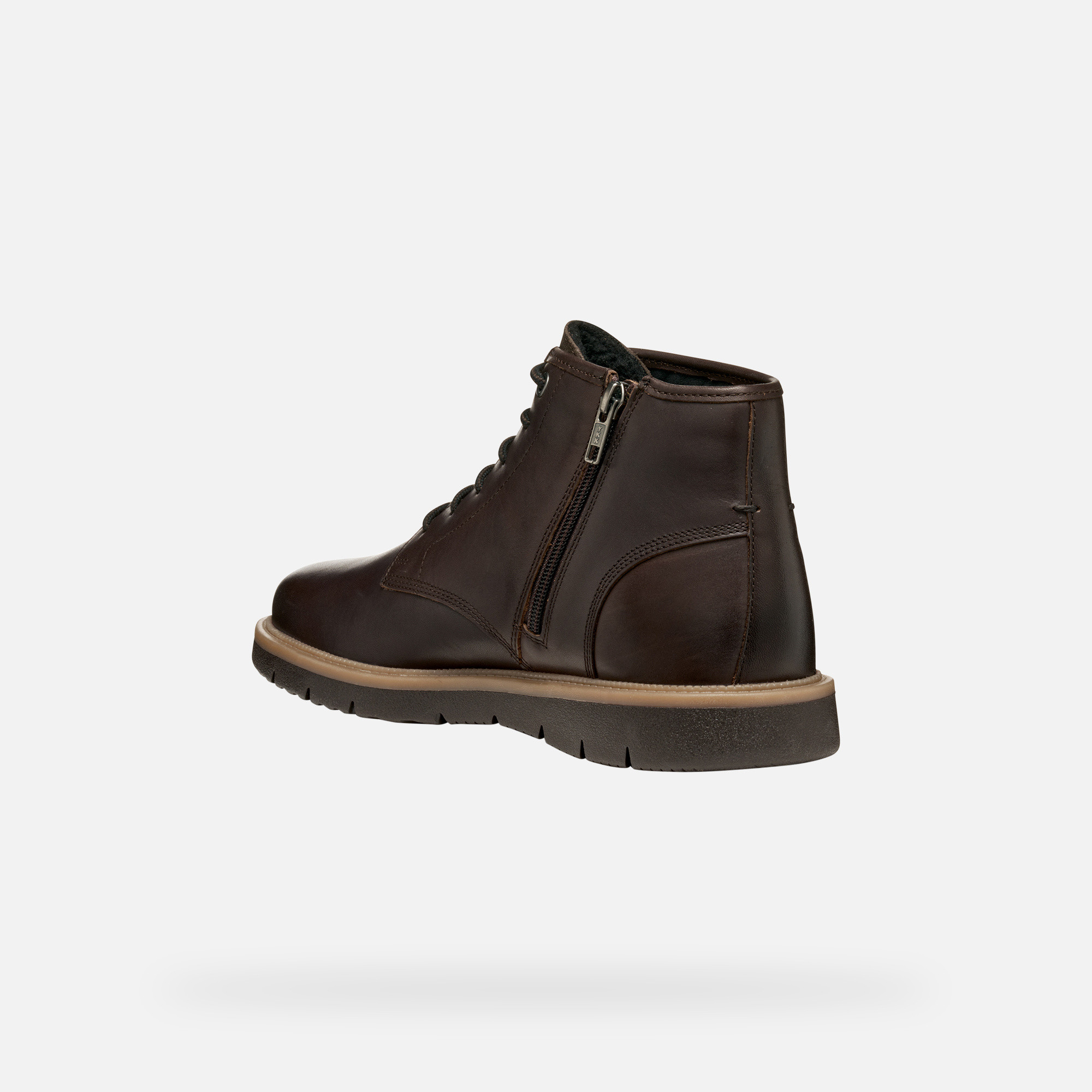 Dark brown men's ankle boots Geox Pove - Men's