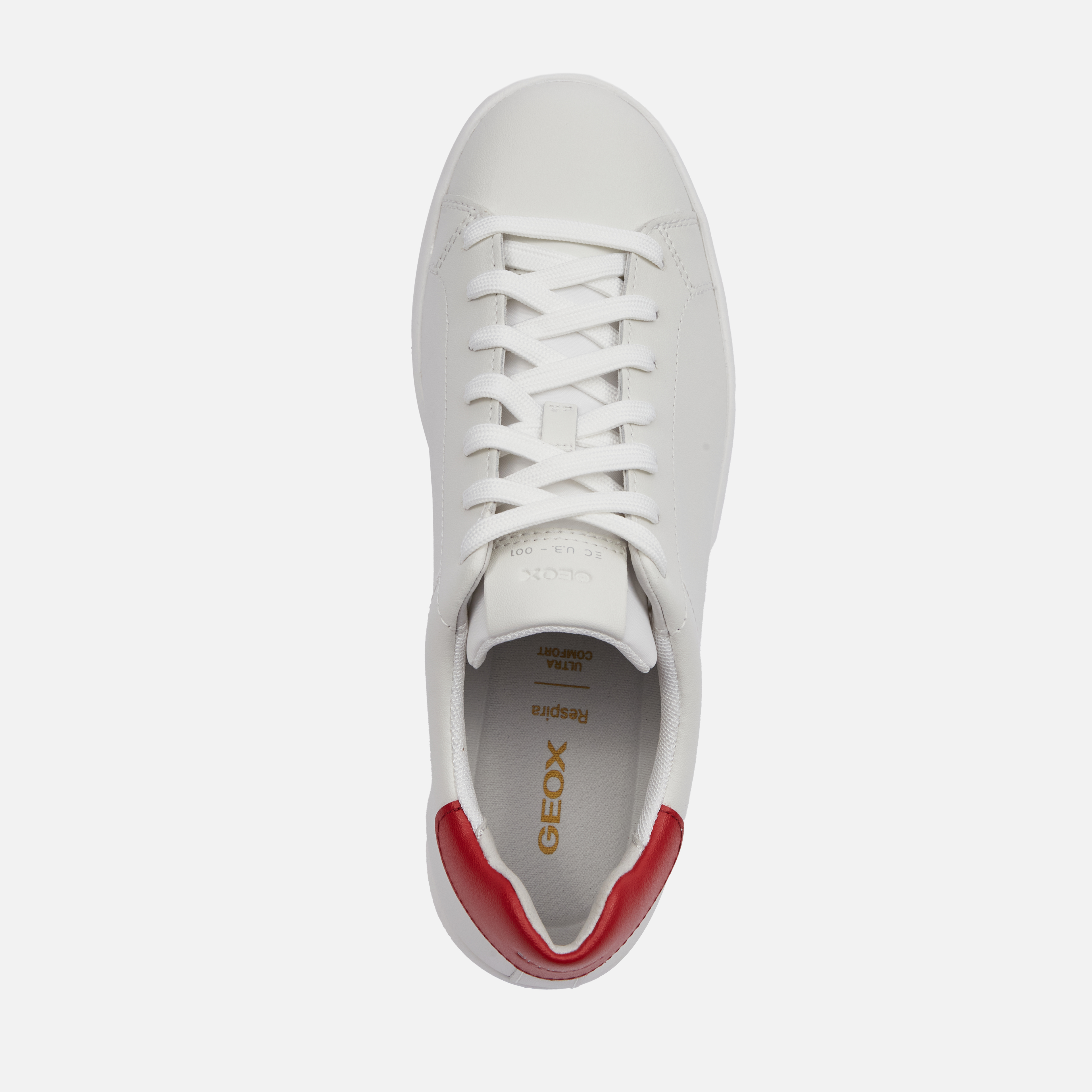 White men's sneakers Geox Spherica Ecub-1 - Men's