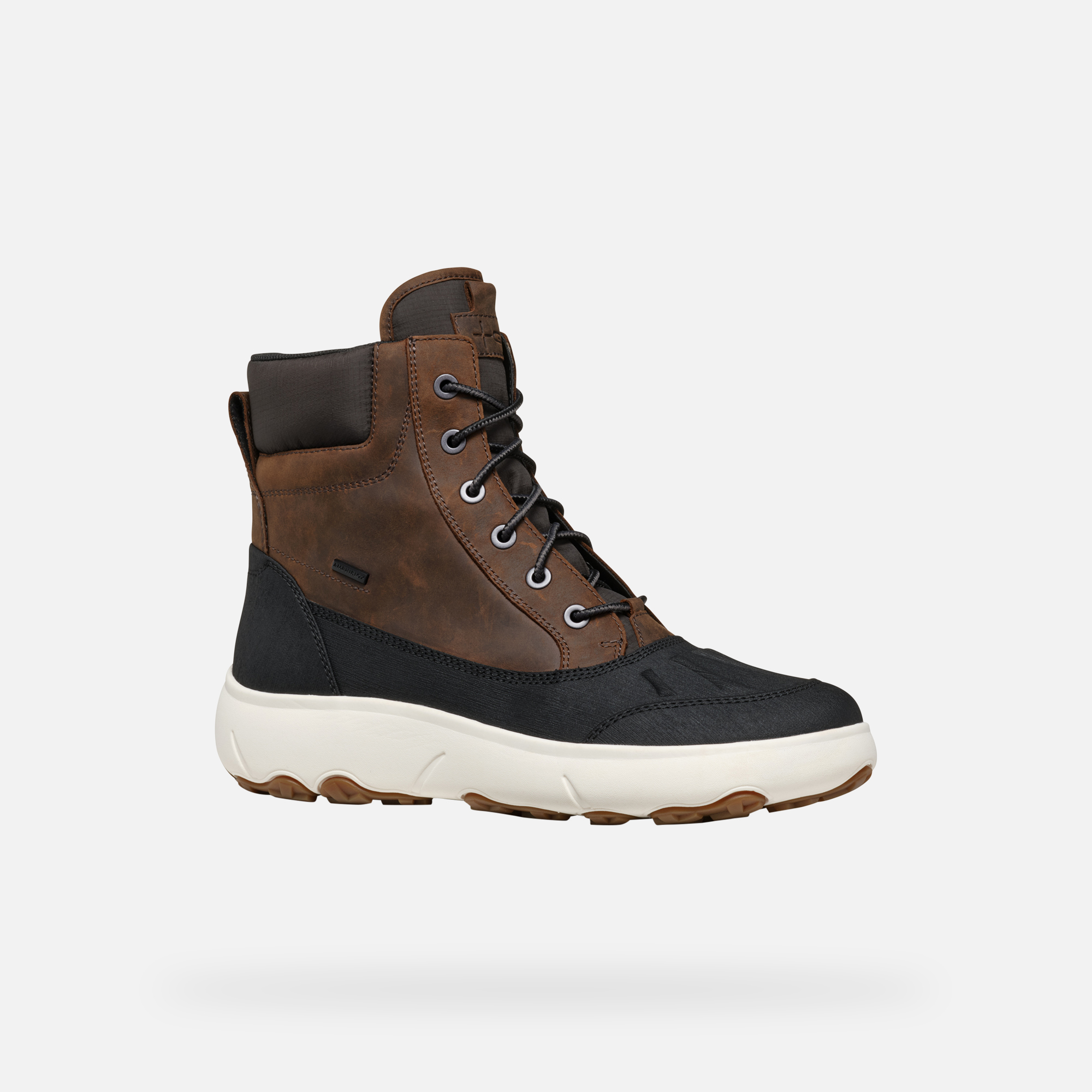 Brown Men&#039;s Ankle Boots Geox Nebula + Grip AB - Men