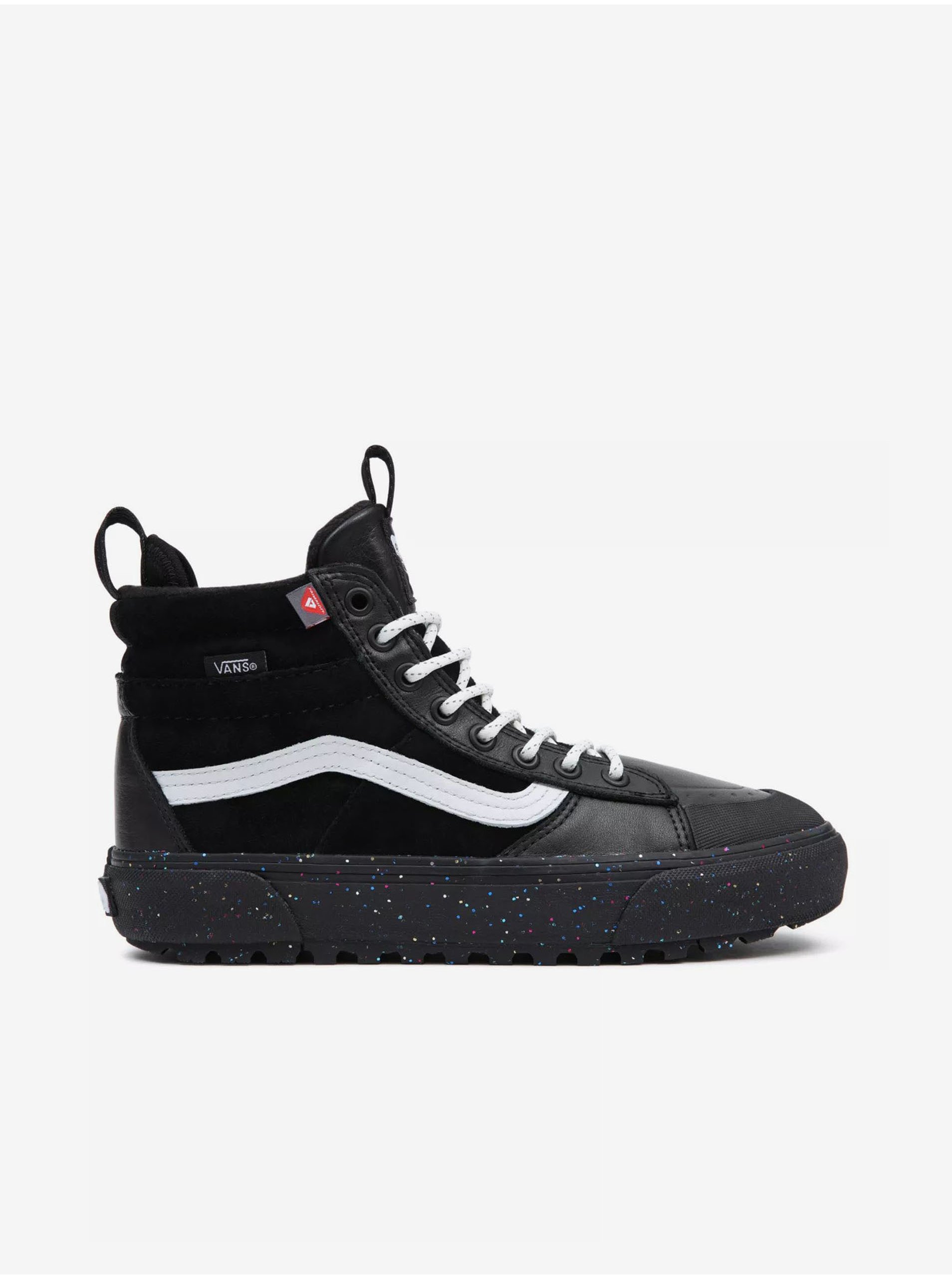 VANS UA SK8-Hi Mte-2 Black Ankle Leather Sneakers - Ladies