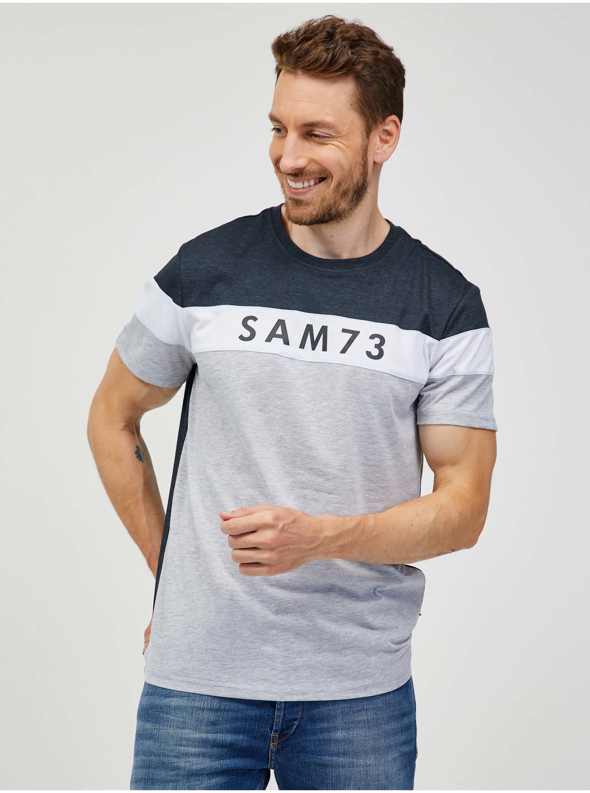 Levně Pánské tričko SAM73 Color Block