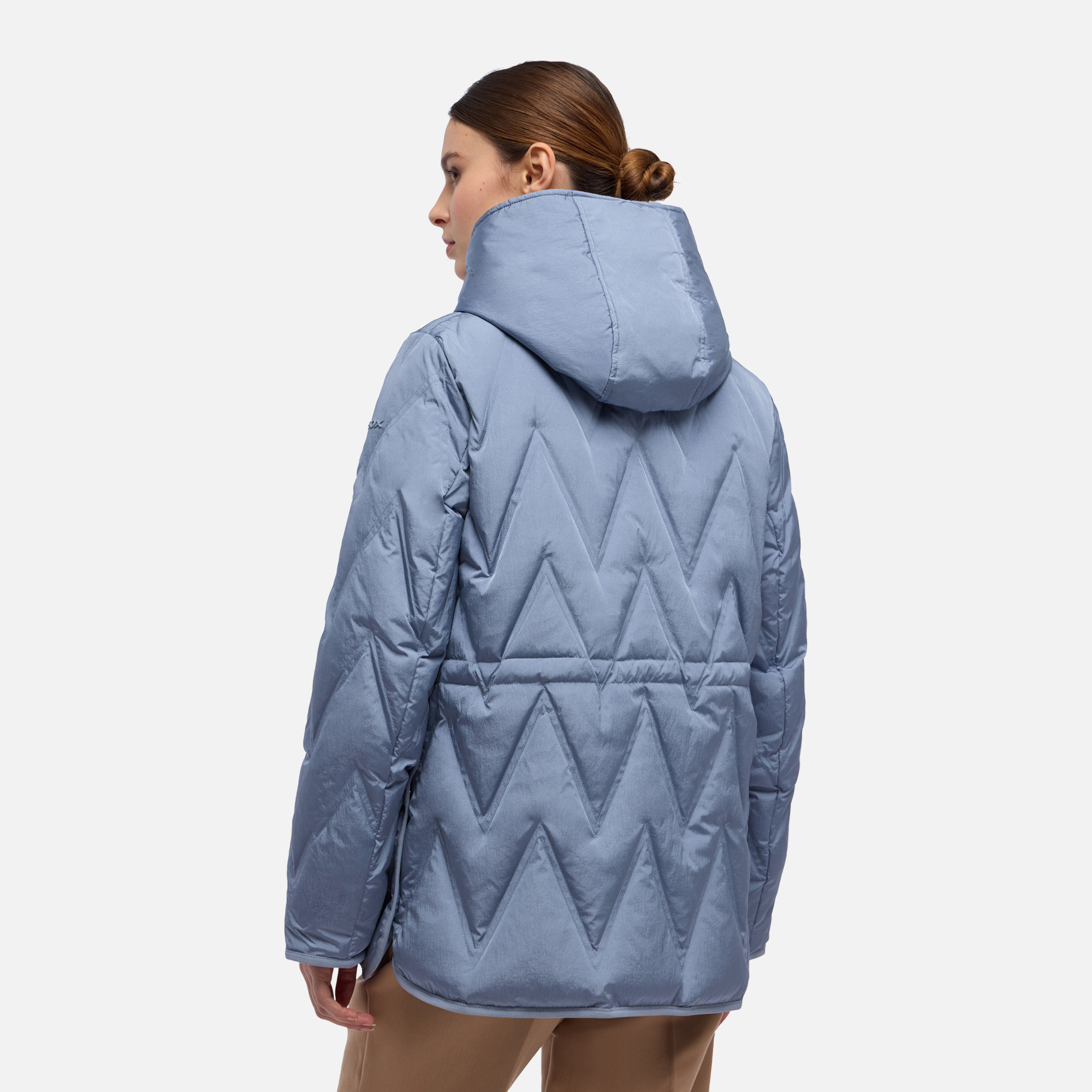 Light Blue Women's Down Jackets Geox Plummery - Women's