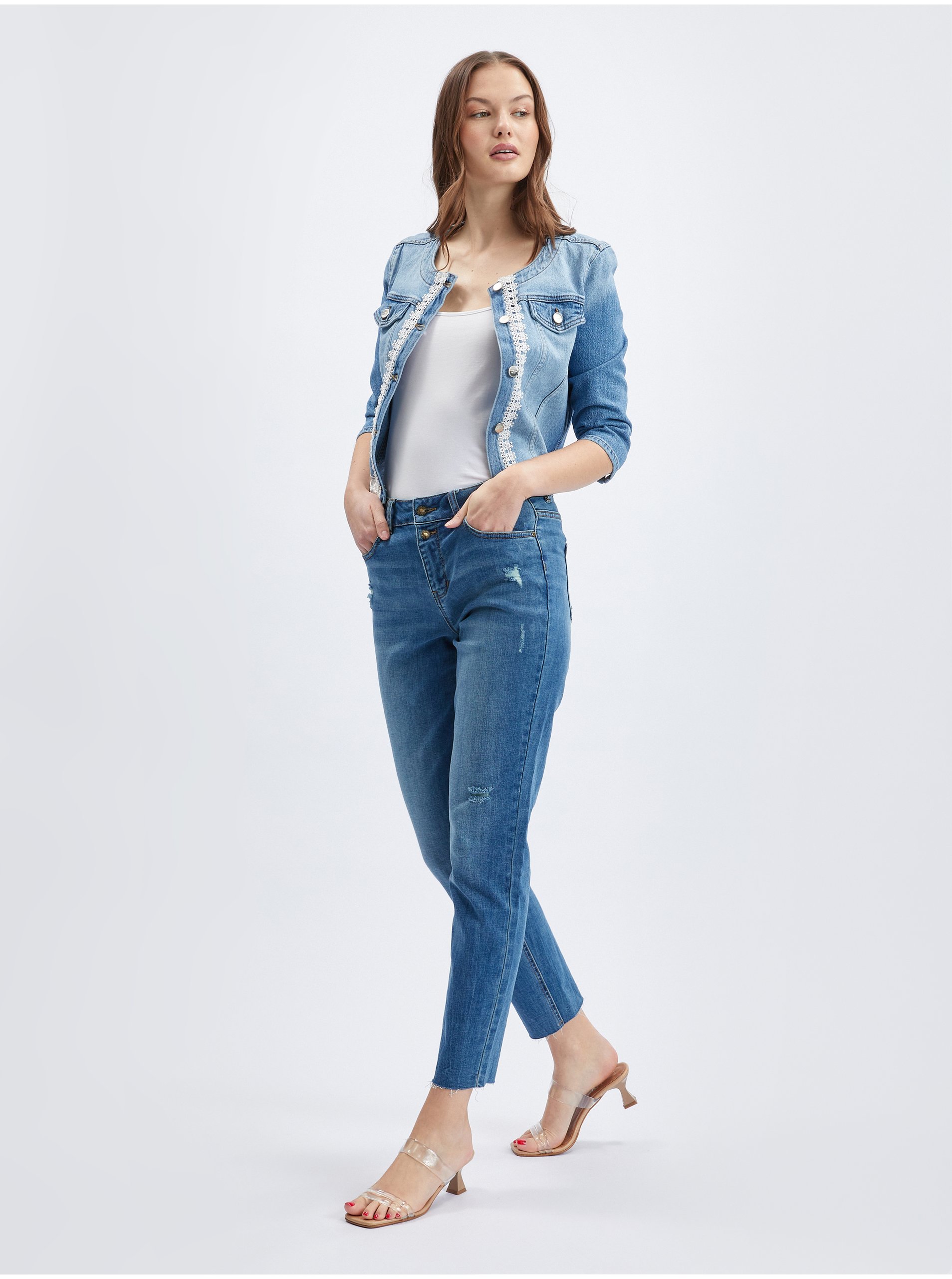 Orsay Light blue women's denim jacket - Women's