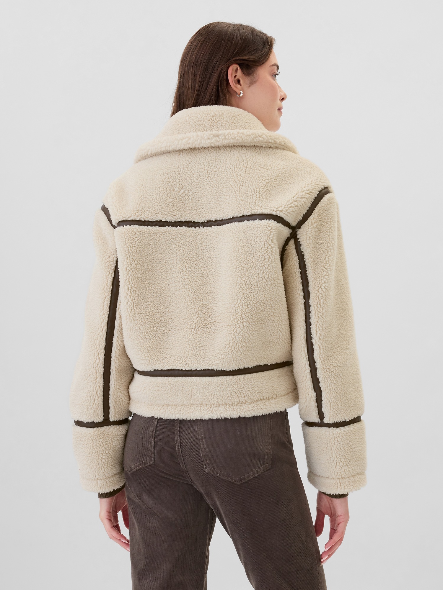 GAP Cropped Sherpa Jacket - Women's