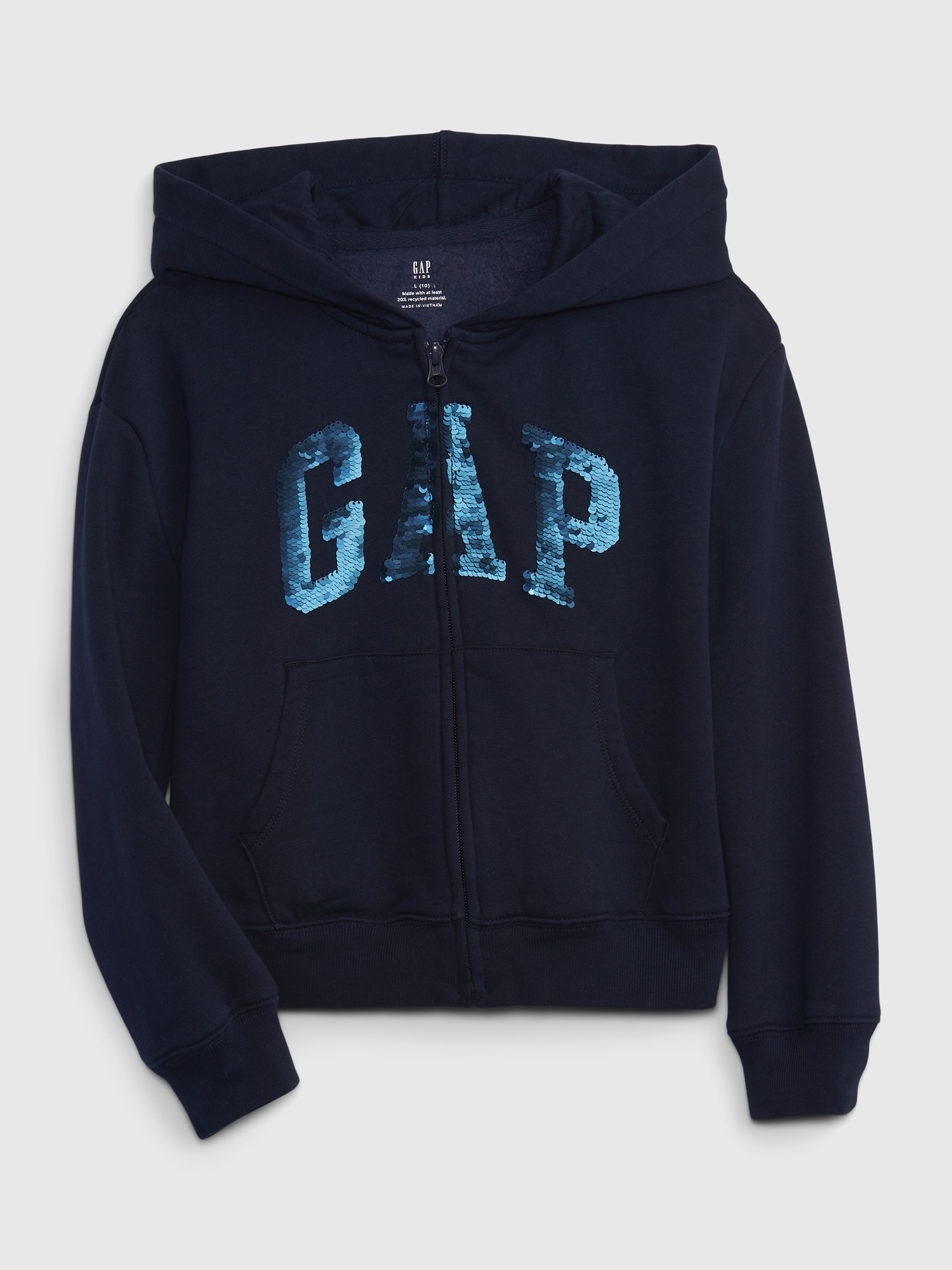 GAP Kids Sweatshirt Logo With Sequins - Girls