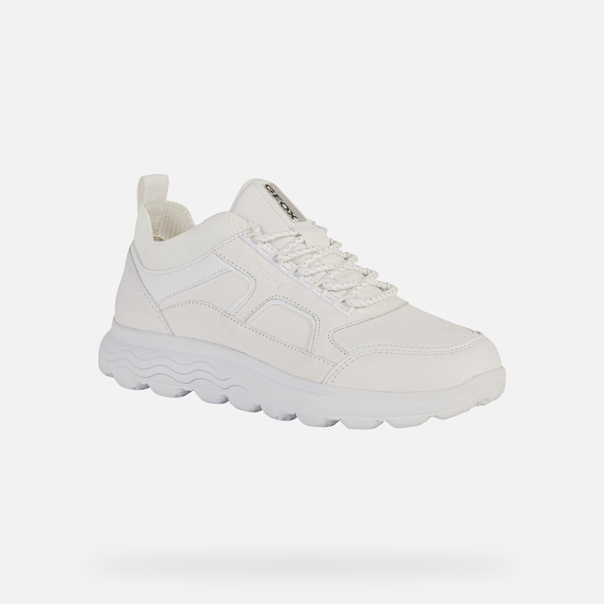 White women's sneakers Geox Spherica - Women's