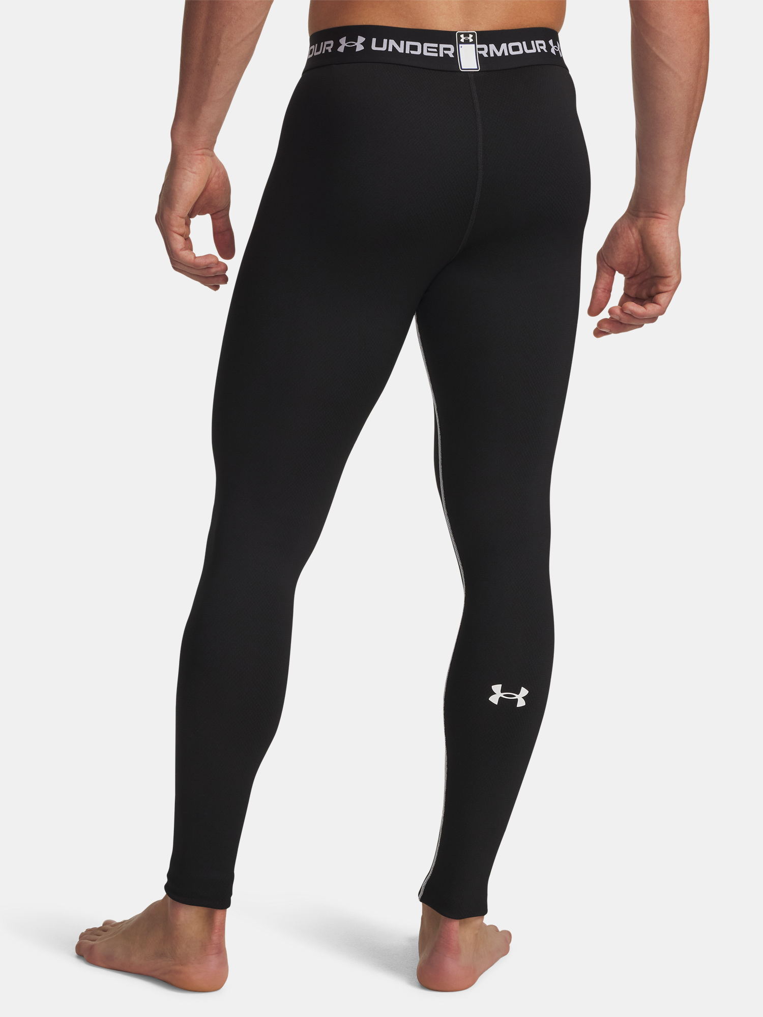 Men&#039;s Under Armour Cold Weather Grid Leggings-BLK - Mens